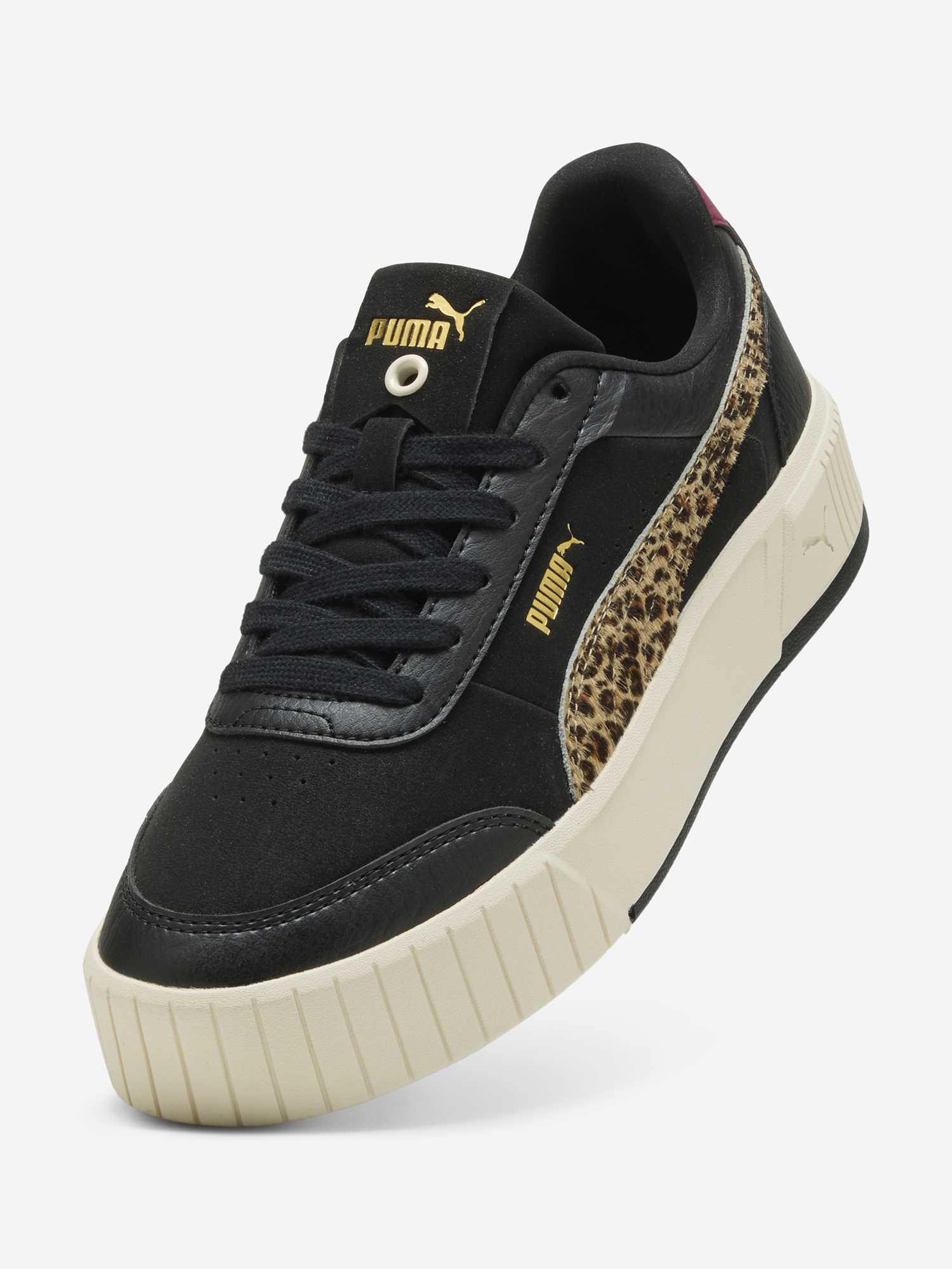 фото Кеды женские puma carina mia animal flair, черный