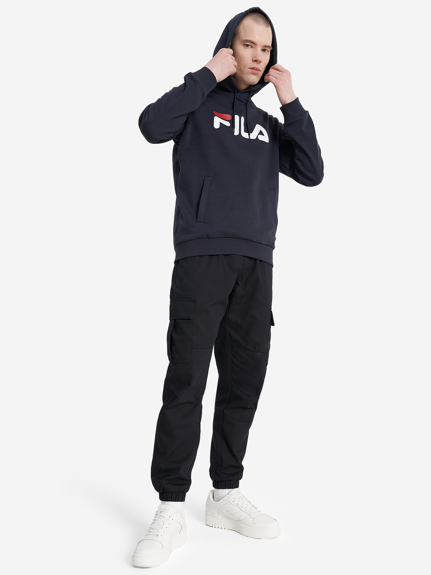 фото Худи мужское fila essentials, синий