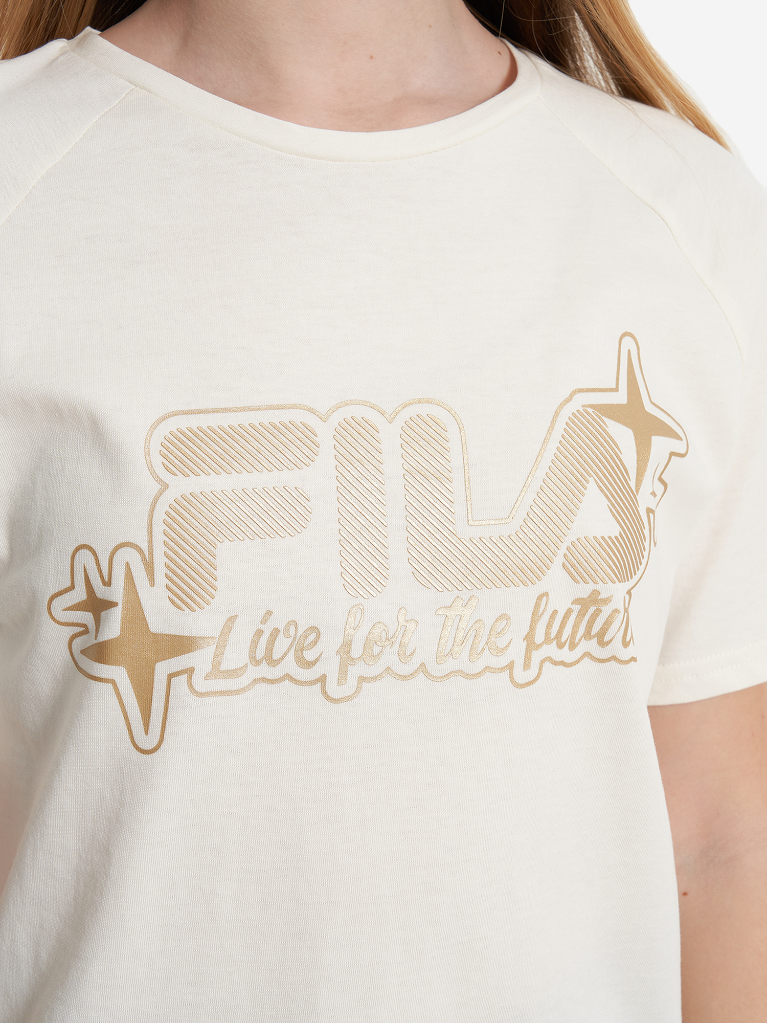 фото Футболка для девочек fila, бежевый