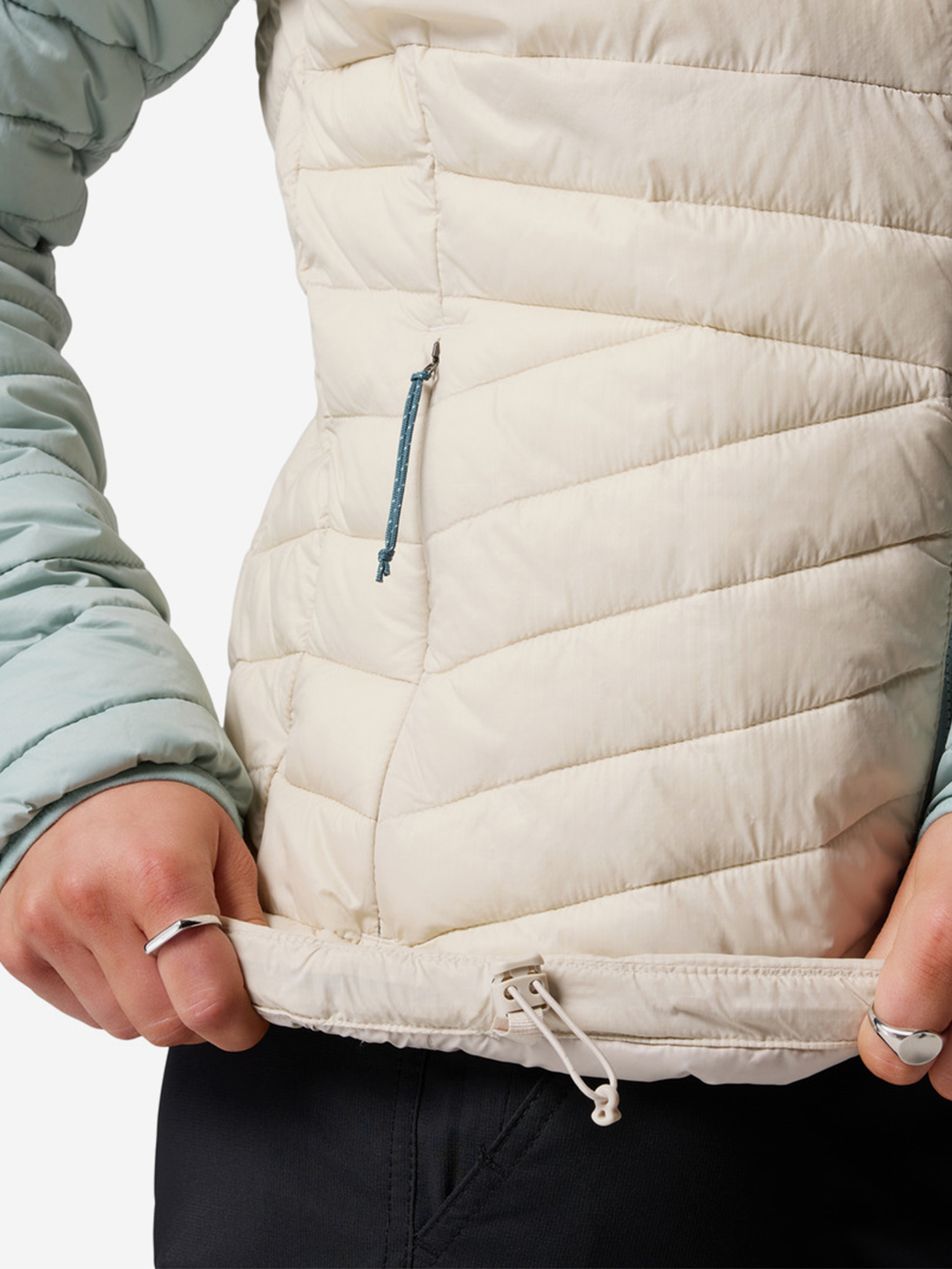 фото Куртка утепленная женская columbia powder pass jacket, бежевый