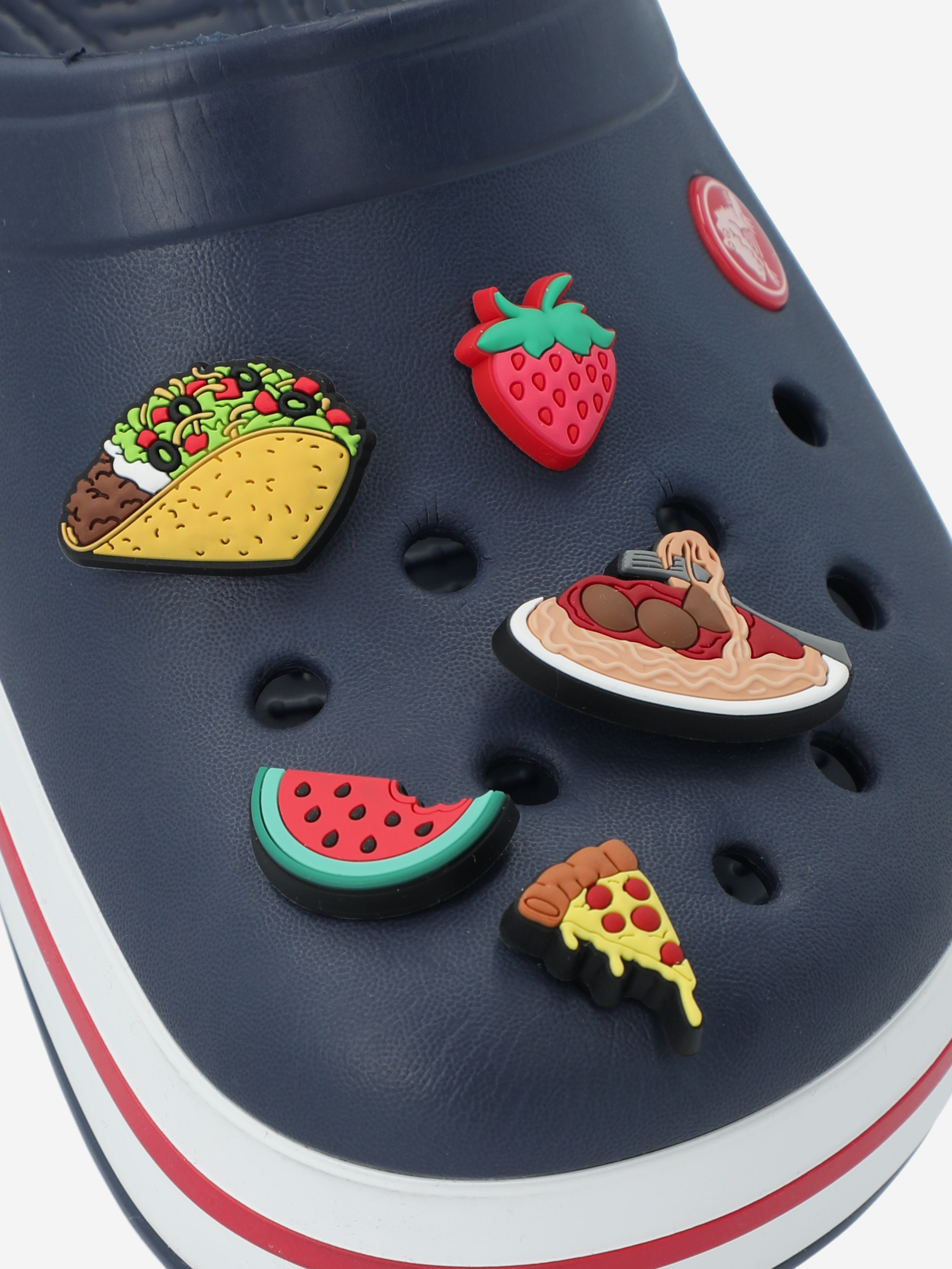 фото Украшение для обуви crocs all the food lace backer 5 pack, мультицвет