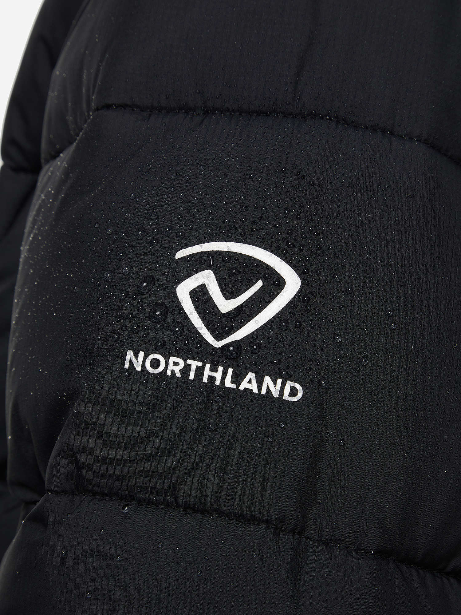 фото Пуховик для девочек northland, черный