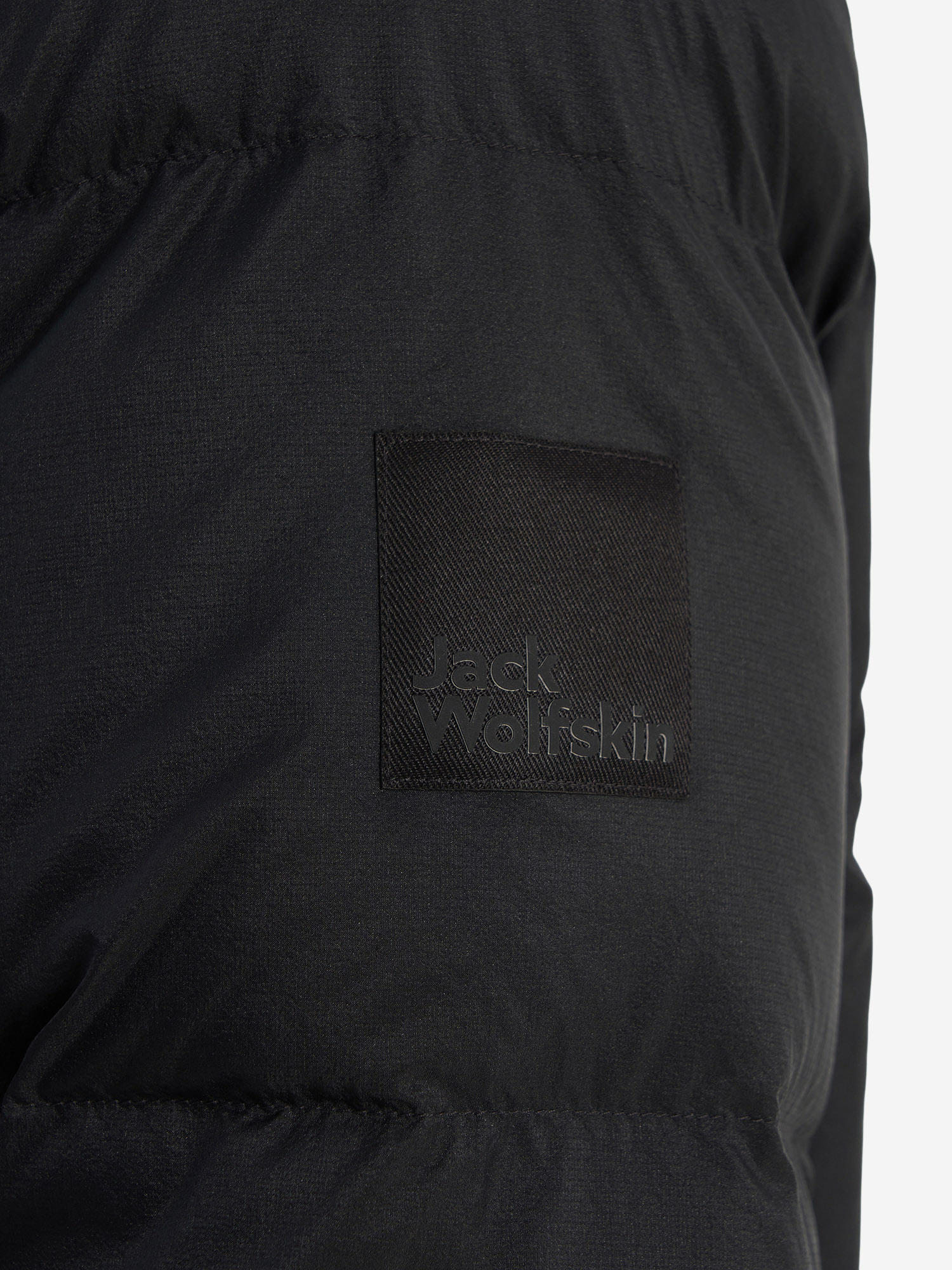 фото Пуховик мужской jack wolfskin wandermood, черный
