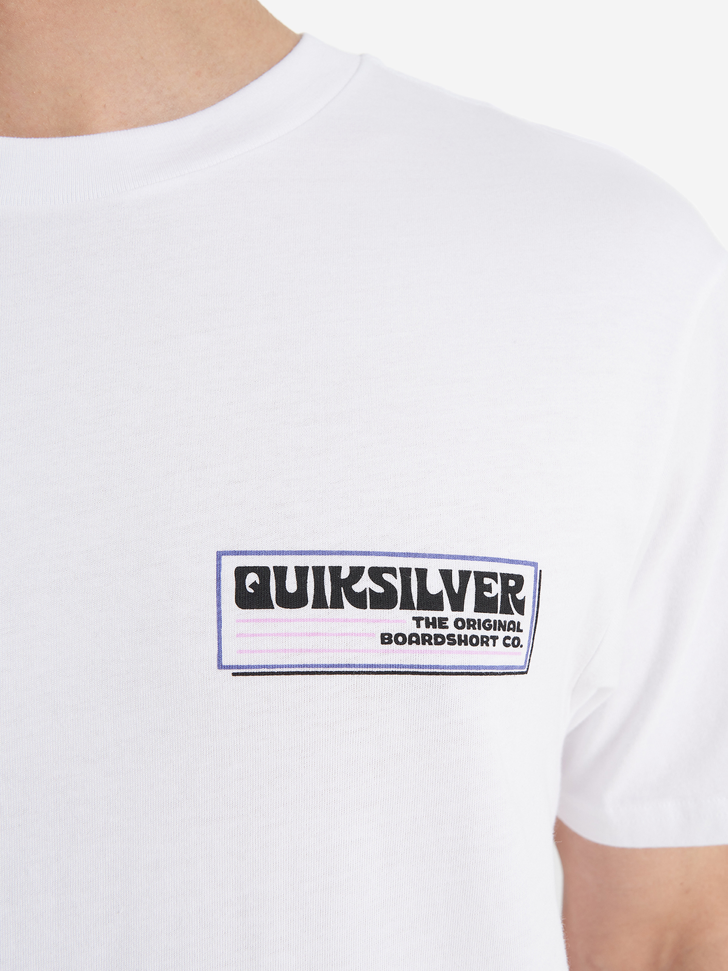 фото Футболка мужская quiksilver palm square, белый