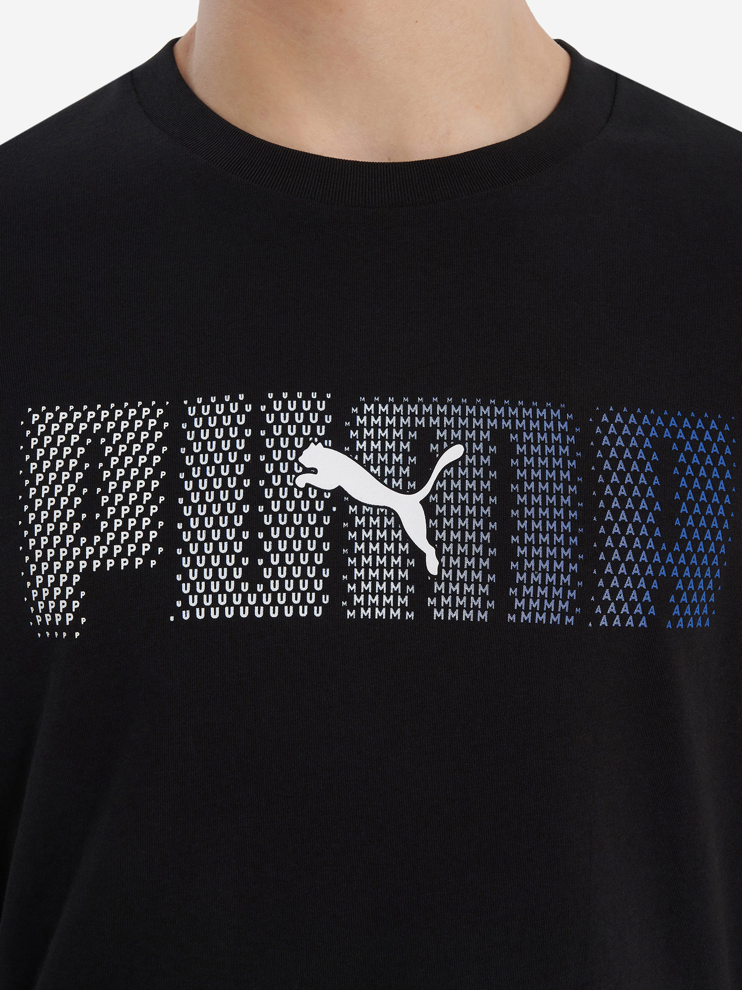 фото Футболка мужская puma ess logo lab, черный