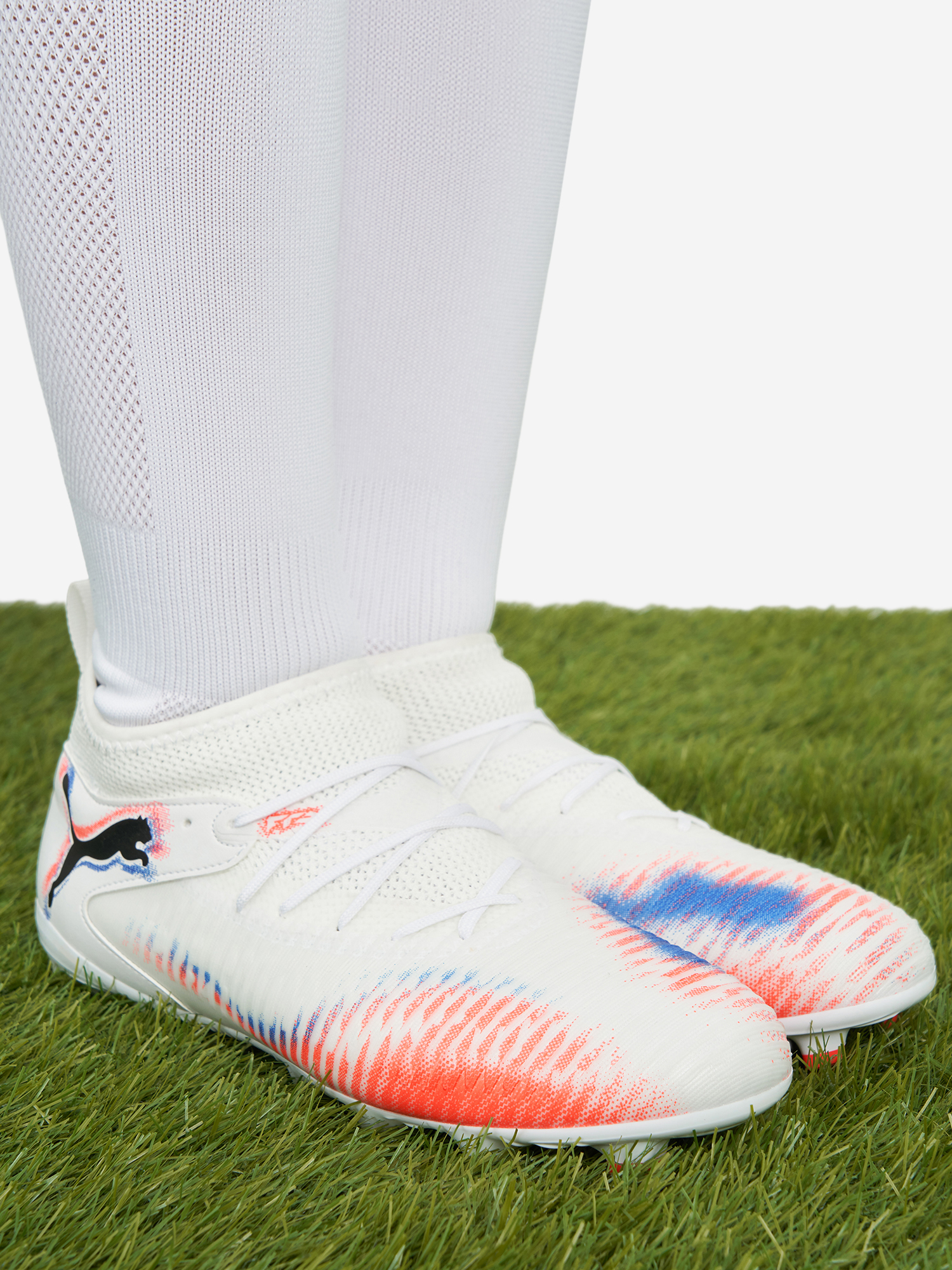 фото Бутсы для мальчиков puma future 8 match fg/ag jr, белый