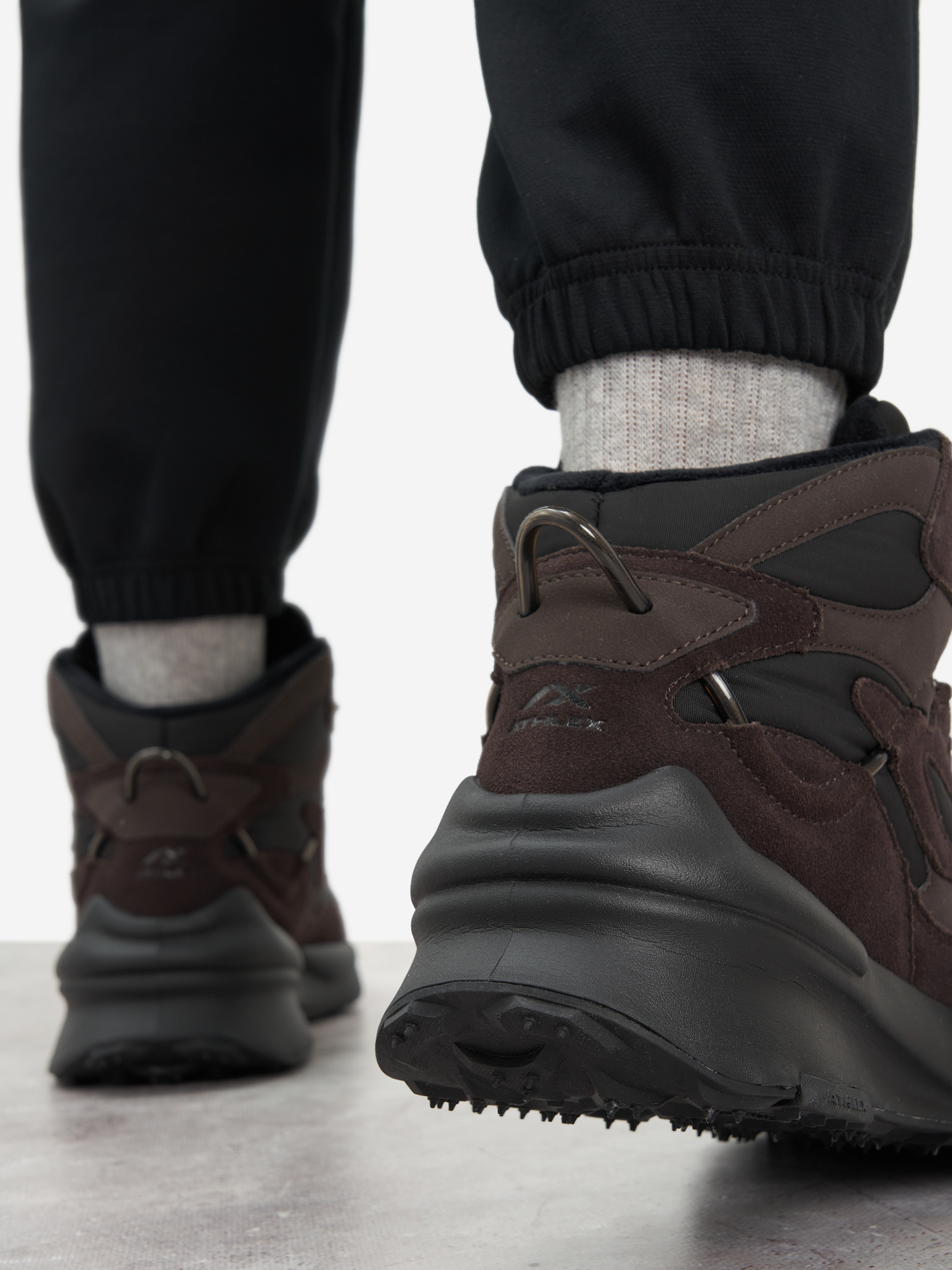 фото Ботинки утепленные мужские athlex fuse mid, коричневый