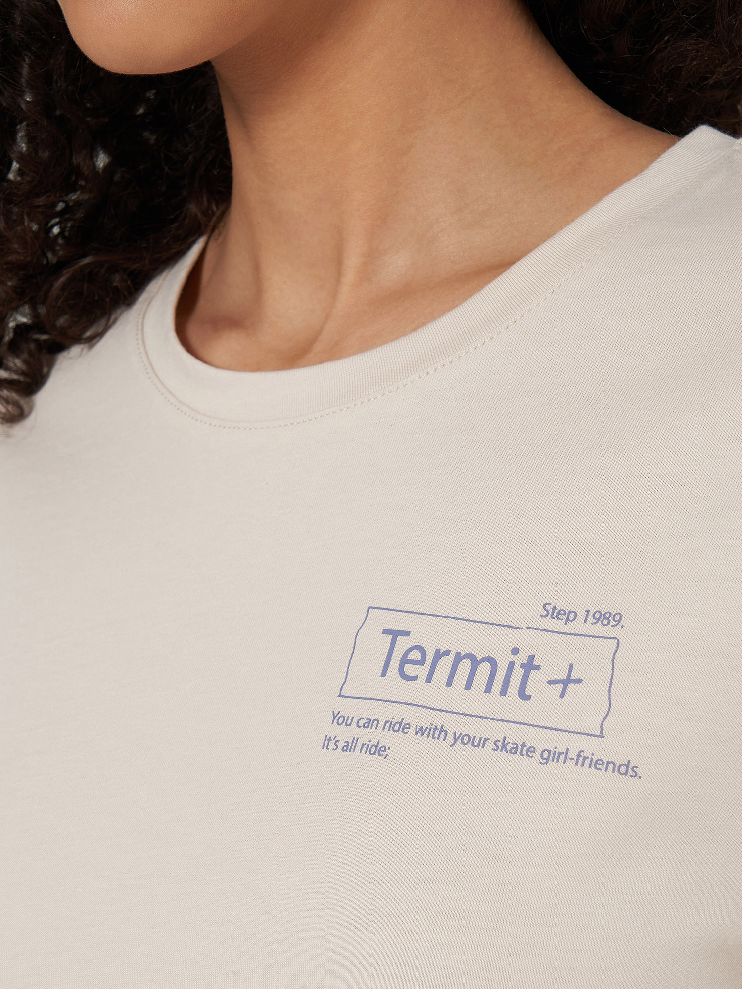 фото Футболка женская termit, бежевый