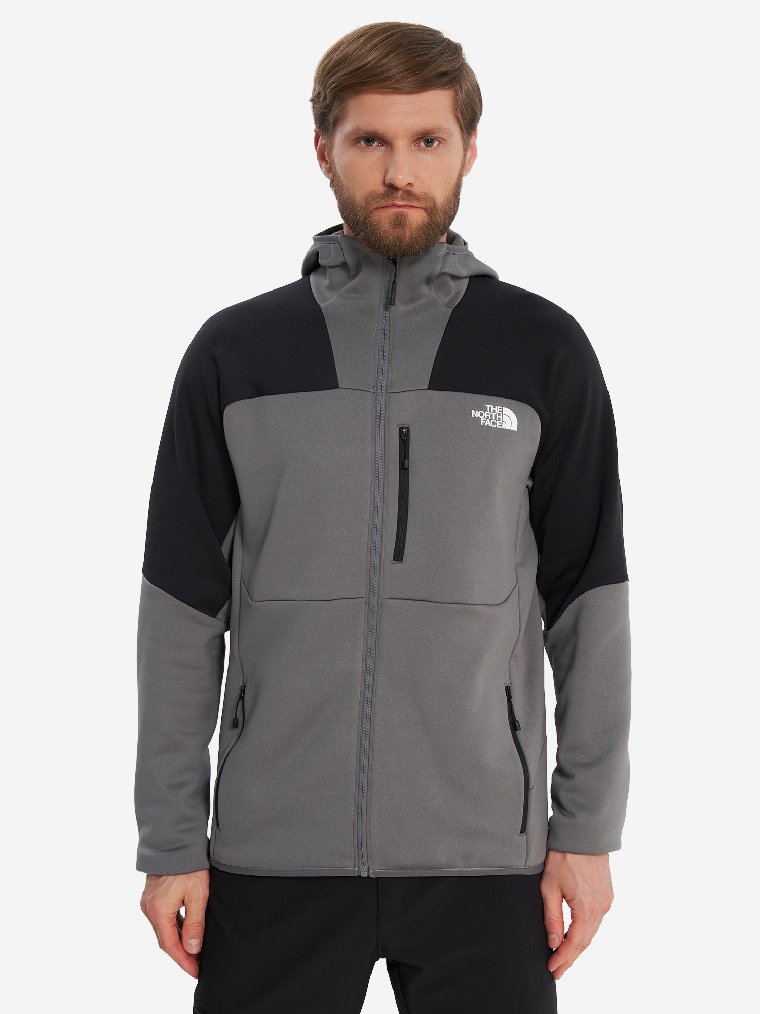 фото Толстовка мужская the north face meteora, серый