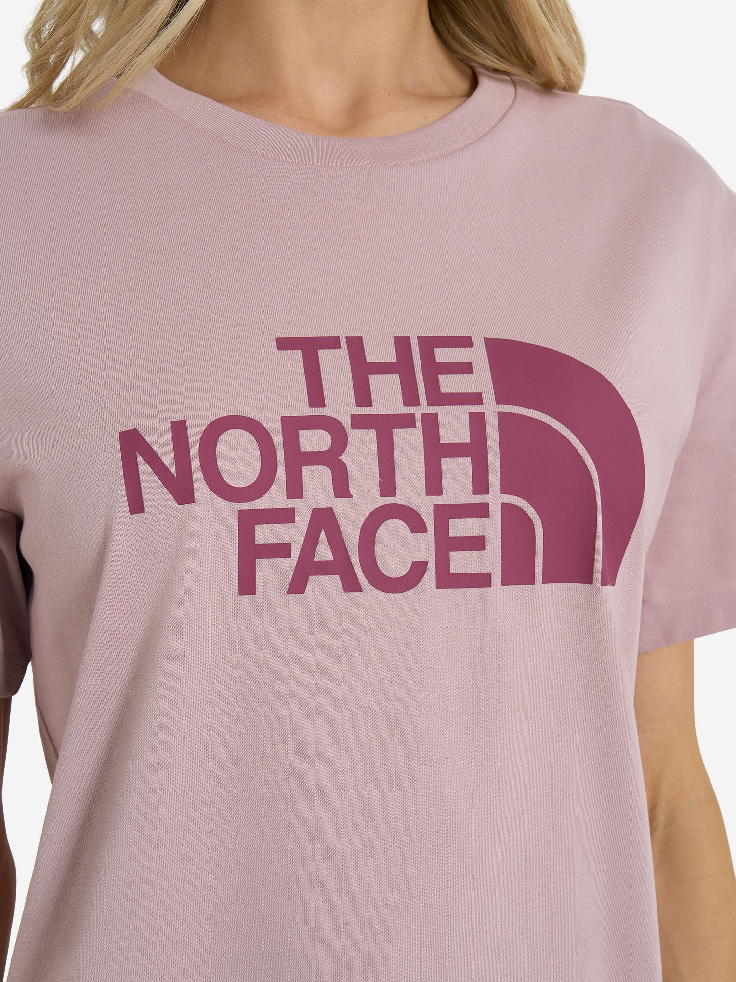 фото Футболка женская the north face easy, розовый
