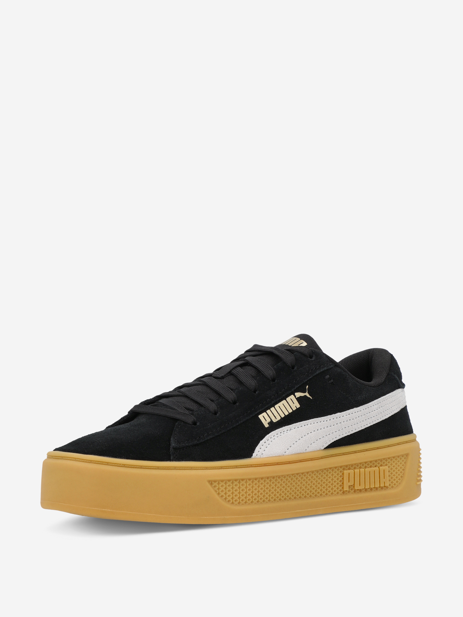фото Кеды женские puma smash platform v3 sd, черный