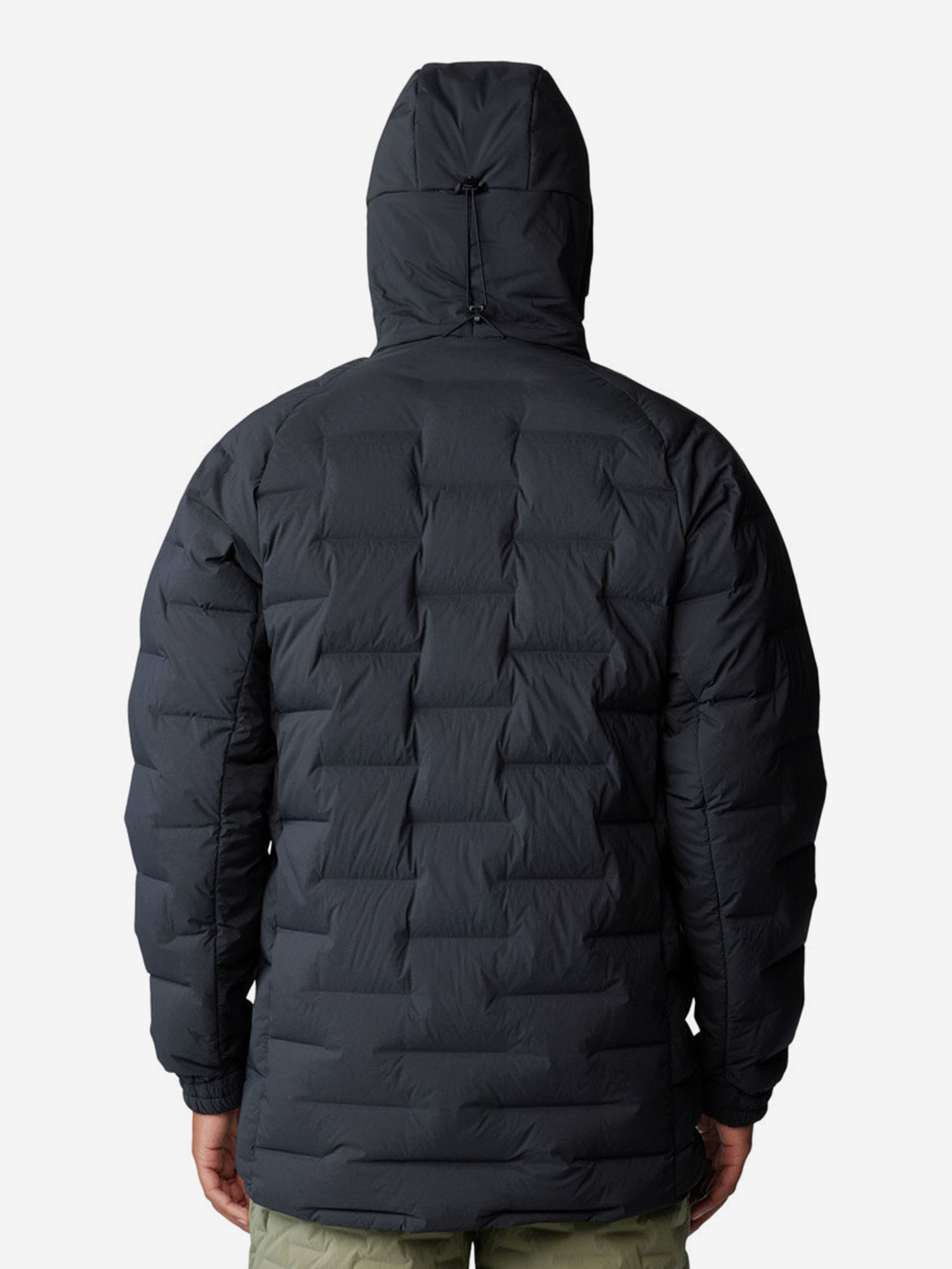 фото Пуховик мужской mountain hardwear stretchdown, черный
