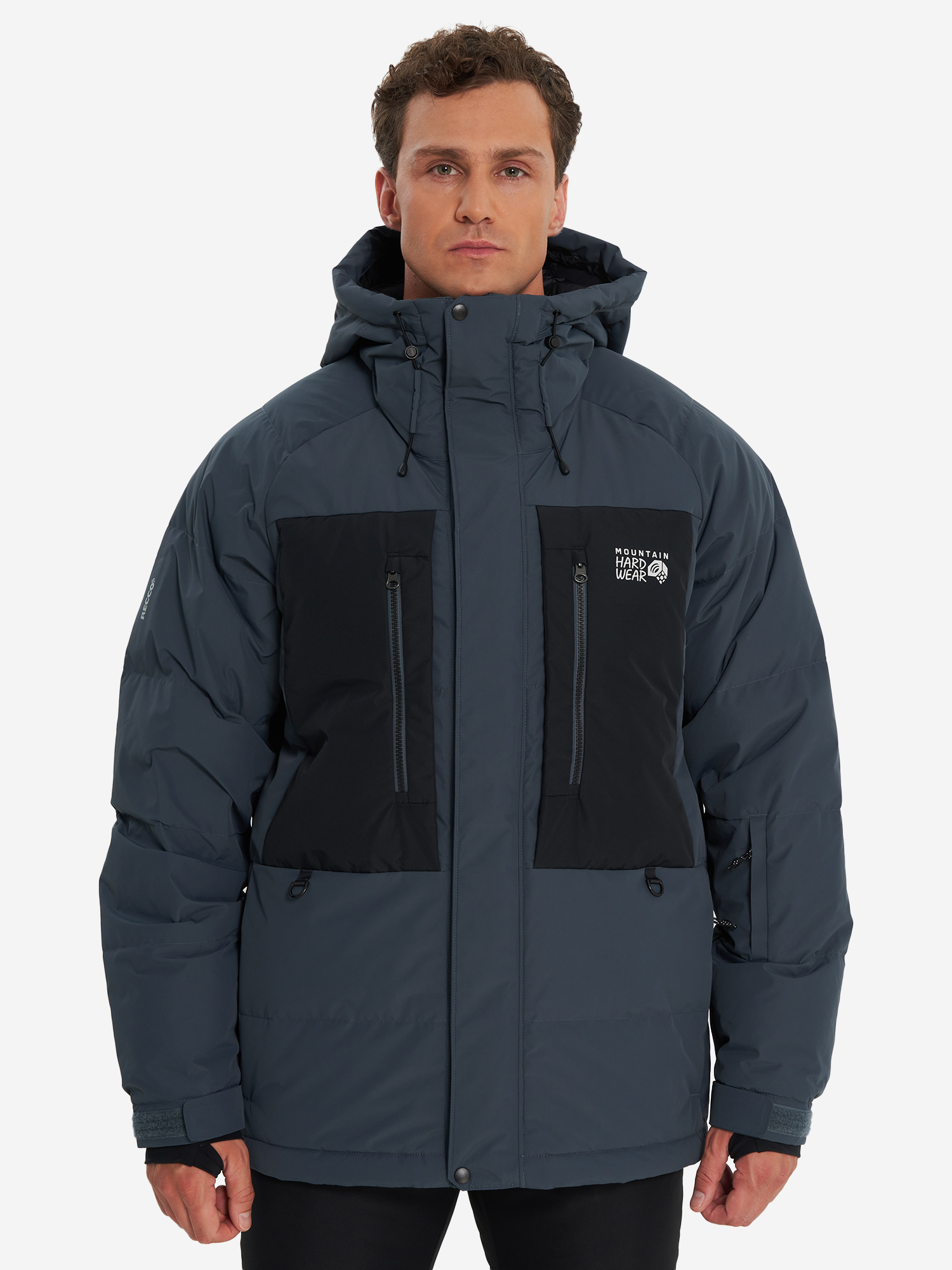 фото Пуховик мужской mountain hardwear first tracks, синий