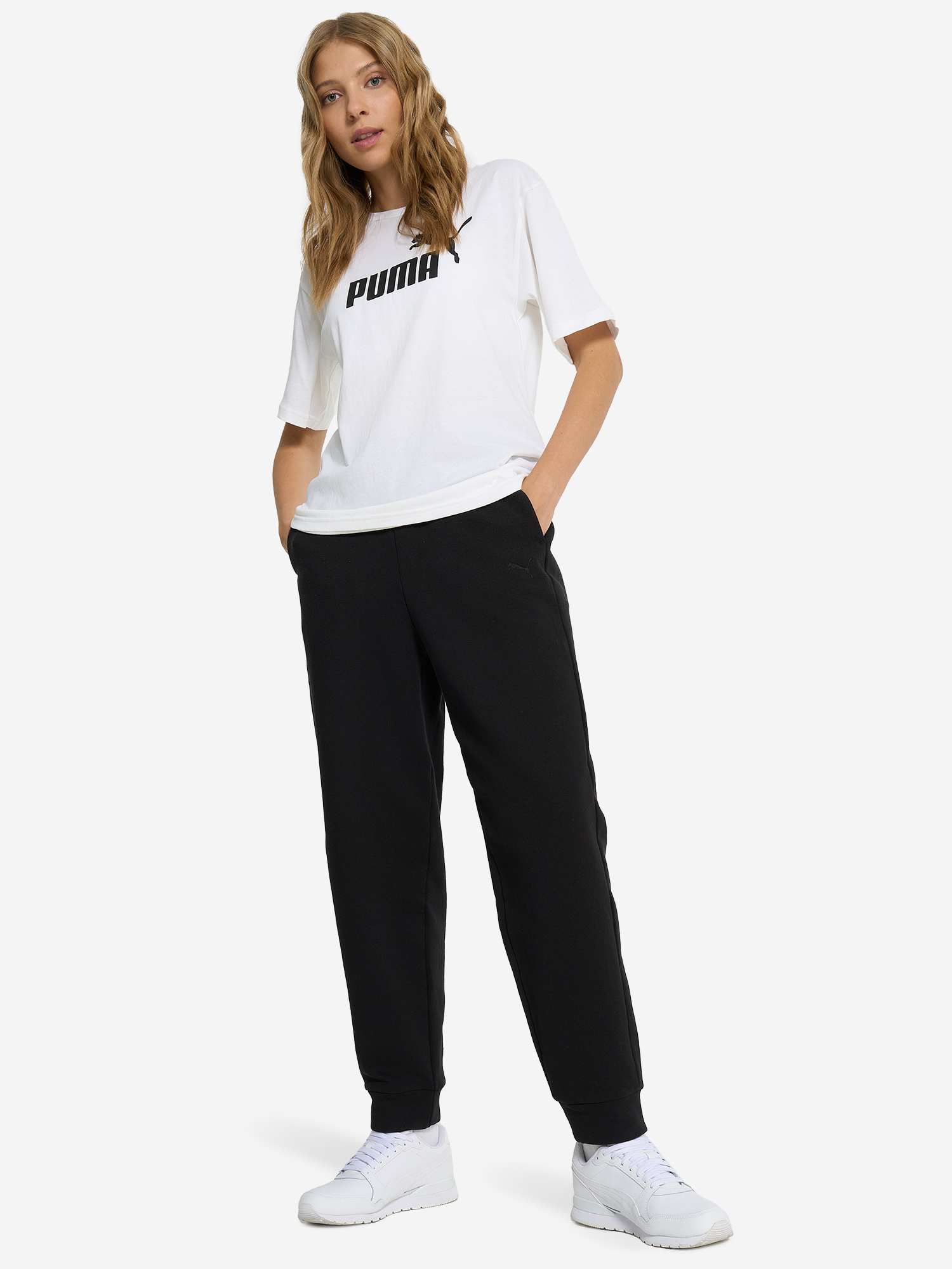 фото Брюки женские puma comfort, черный