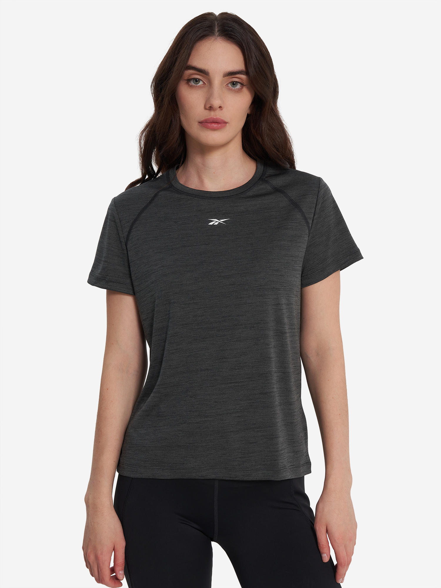 фото Футболка женская reebok id train, черный