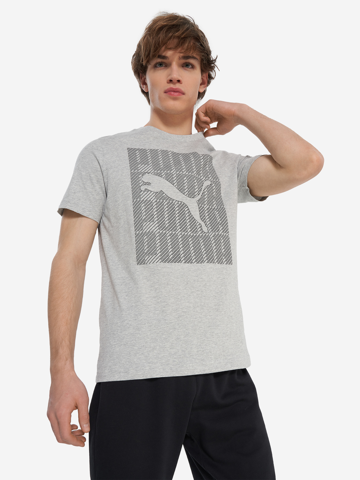 фото Футболка мужская puma graphics, серый