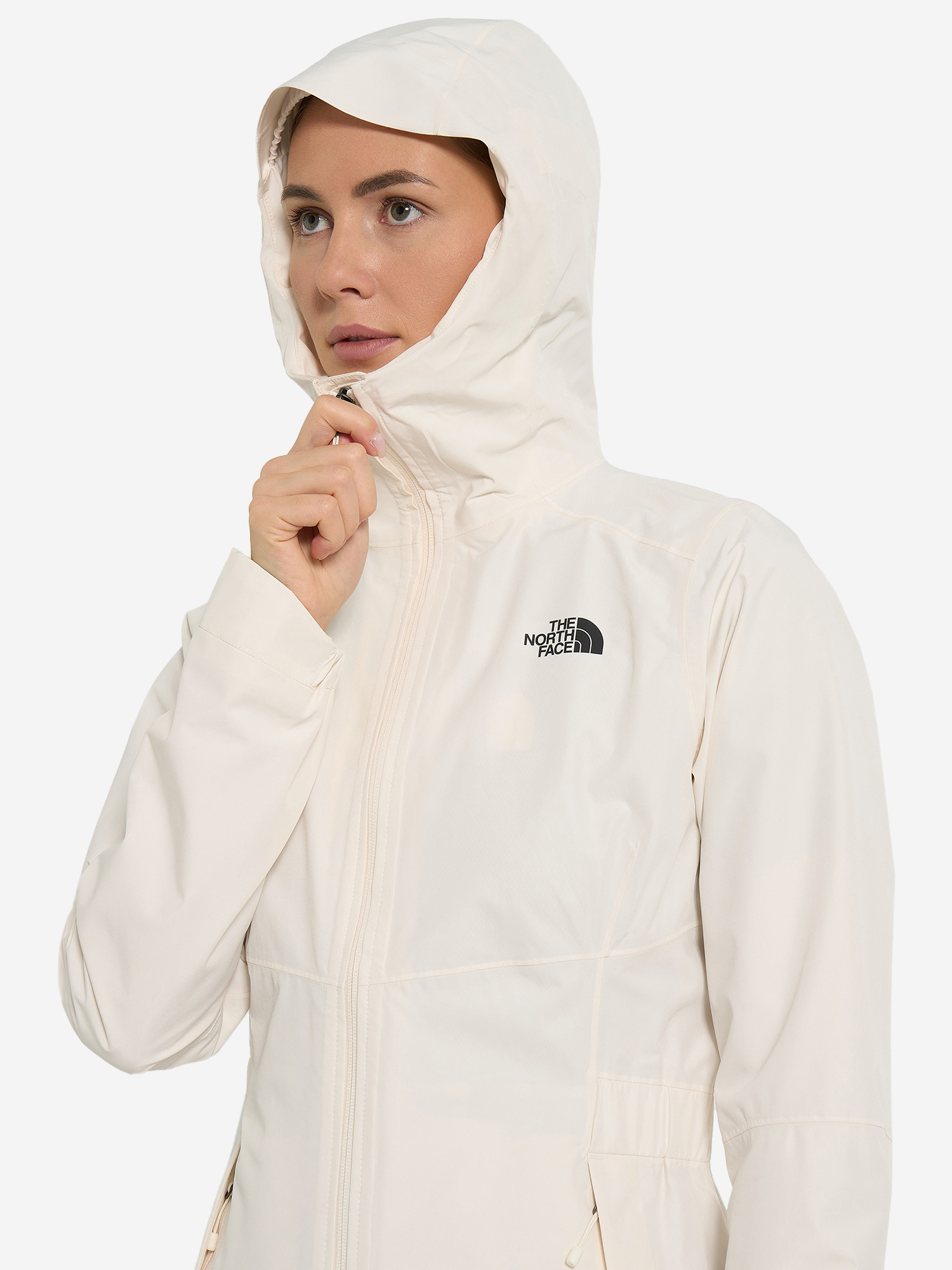 фото Куртка мембранная женская the north face hikesteller, бежевый