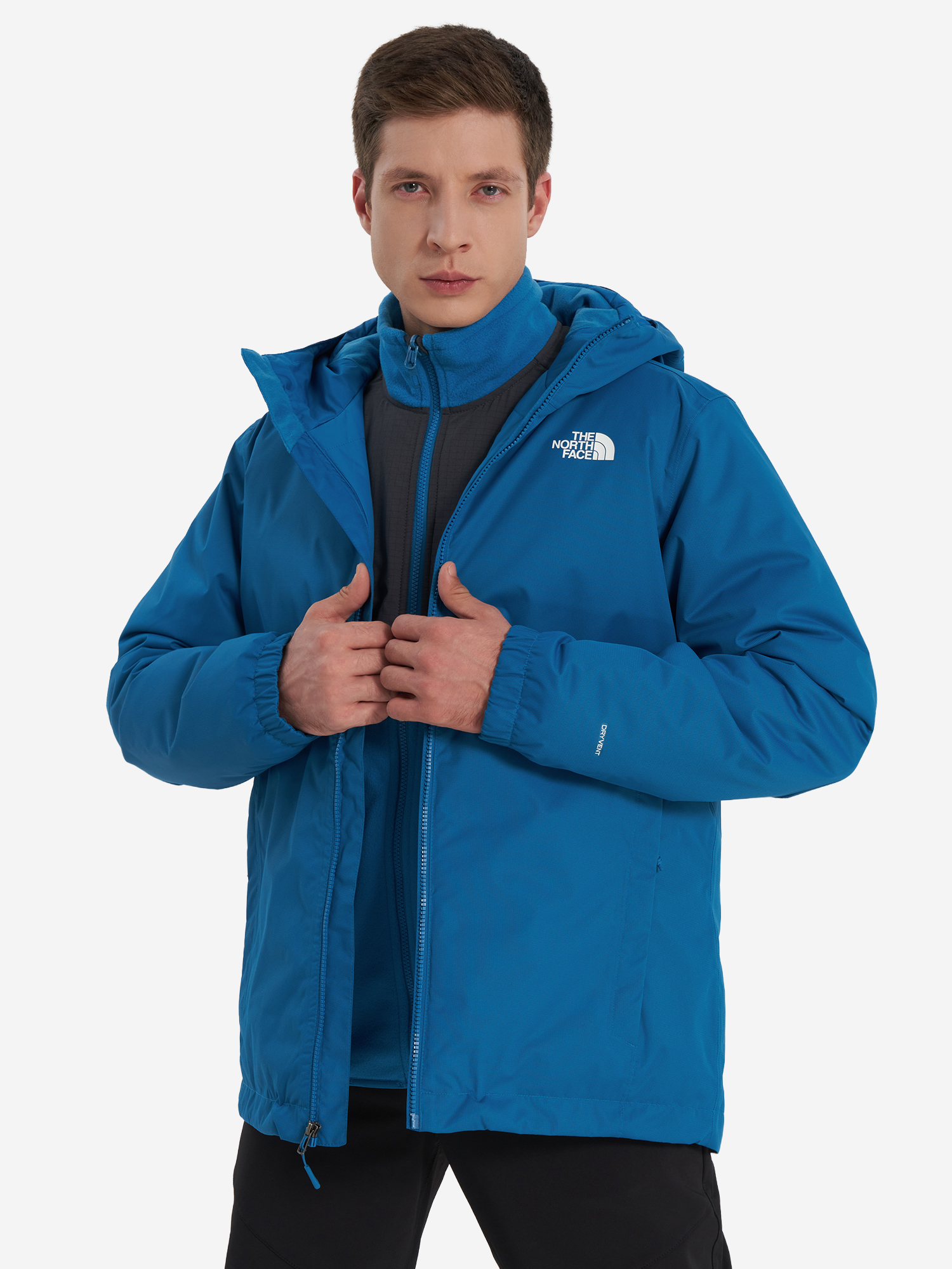 фото Куртка утепленная мужская the north face quest insulated, голубой