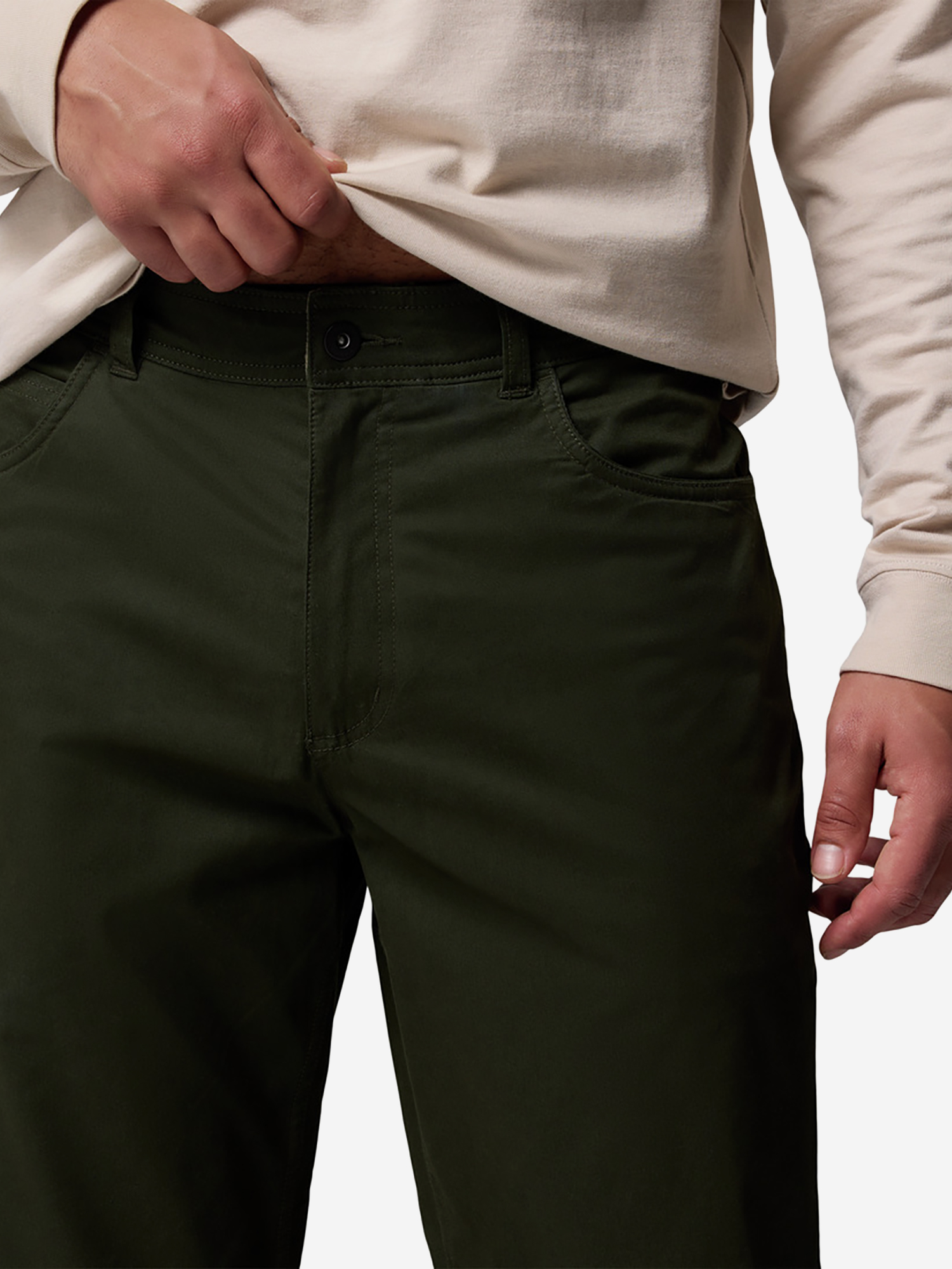 фото Брюки мужские columbia rapid rivers fleece lined pant, зеленый