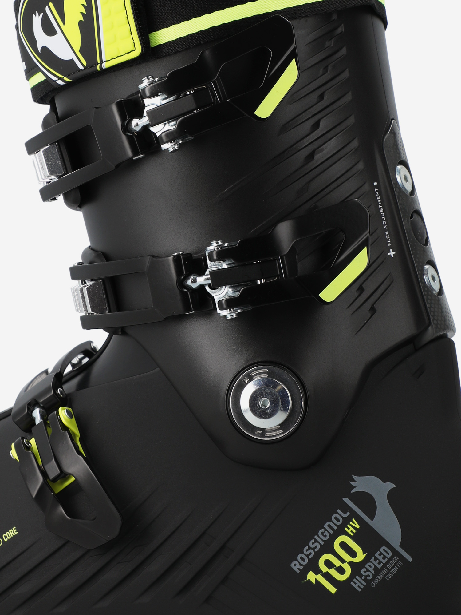 фото Ботинки горнолыжные rossignol hispeed 100 hv, черный