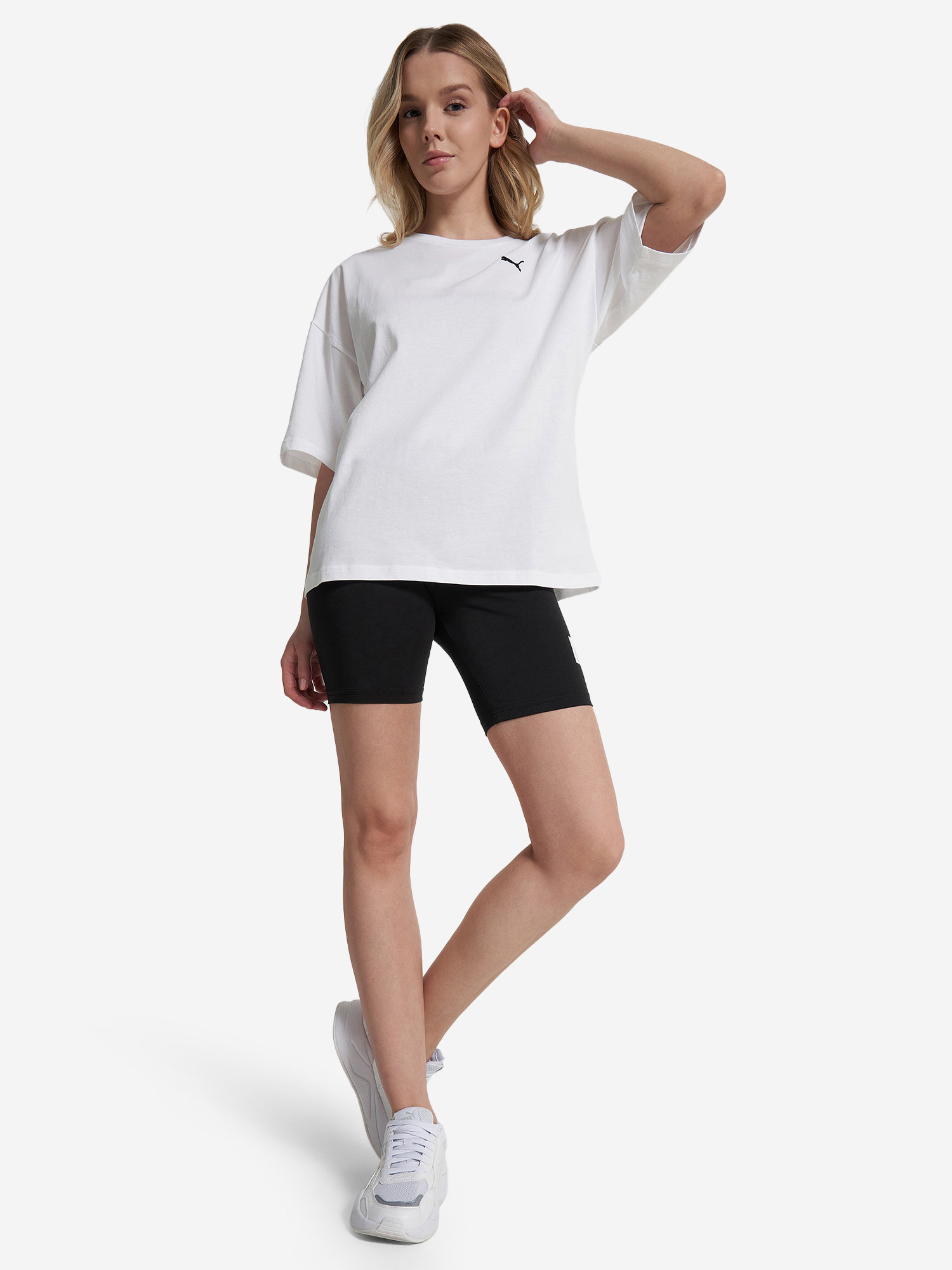 фото Футболка женская puma wardrobe ess, белый