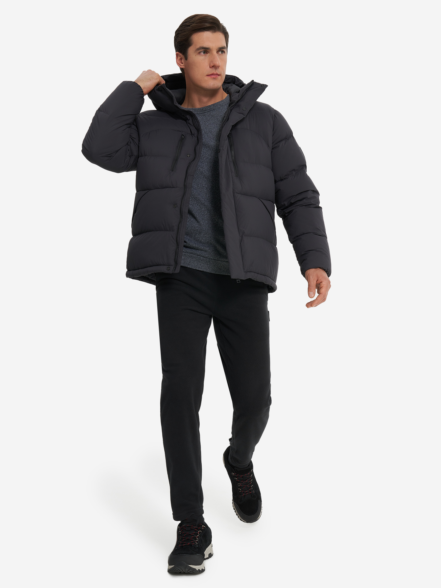 фото Пуховик мужской jack wolfskin roemertor, серый