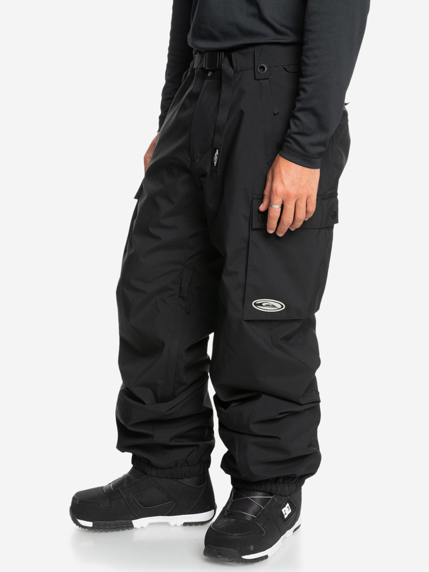 фото Брюки утепленные мужские quiksilver snow down, черный