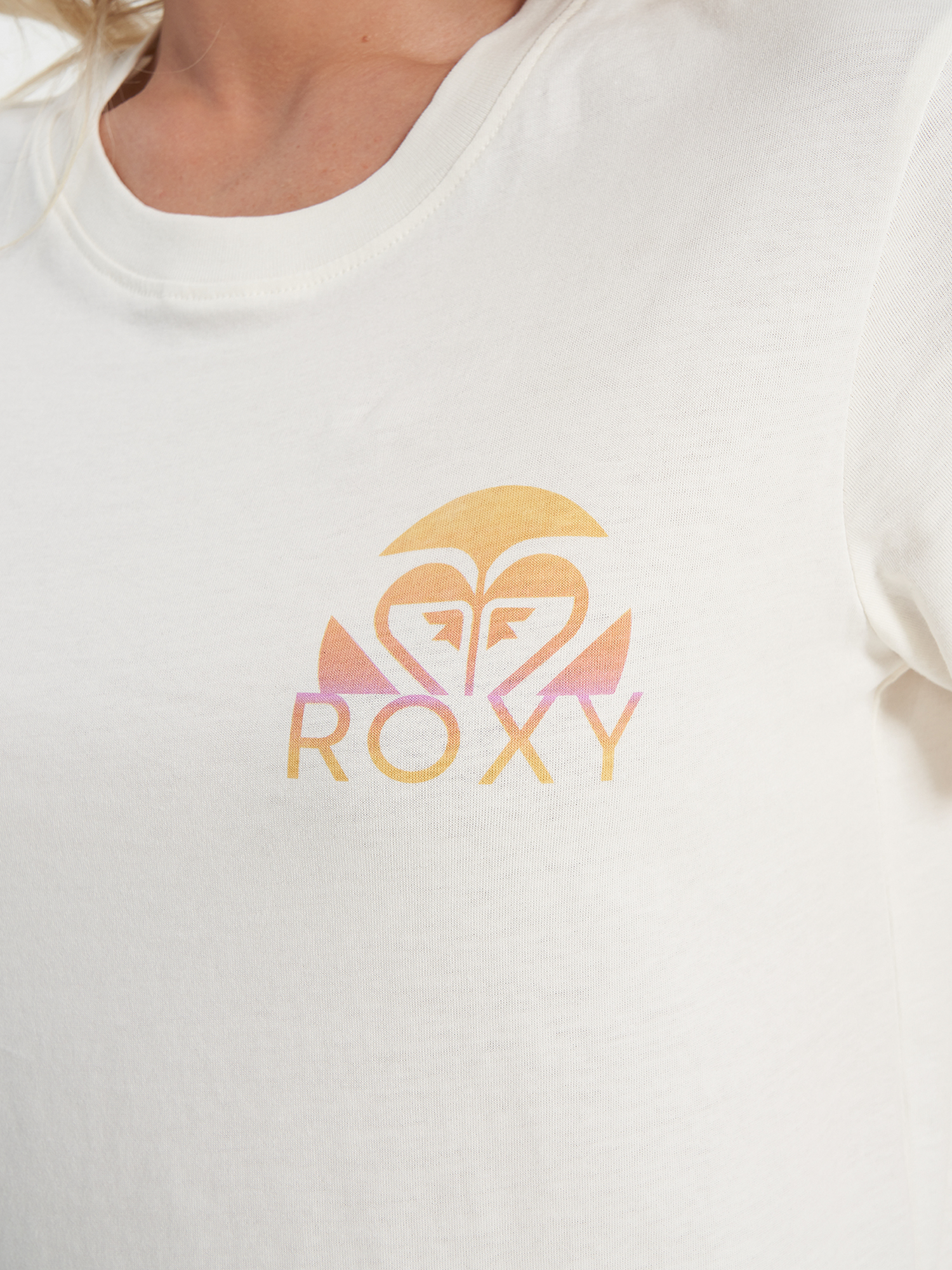 фото Футболка женская roxy, бежевый