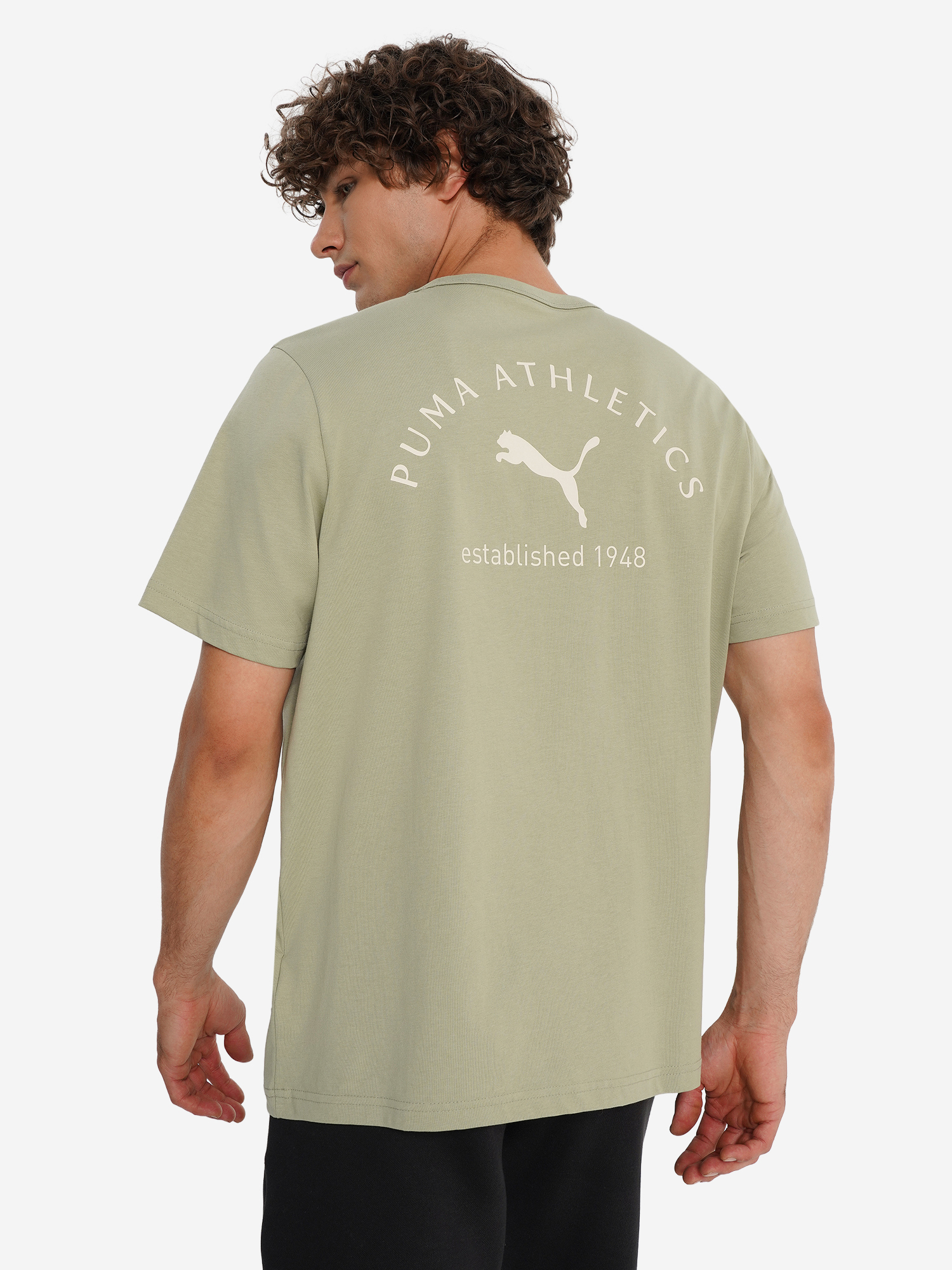 фото Футболка мужская puma class graphic, бежевый