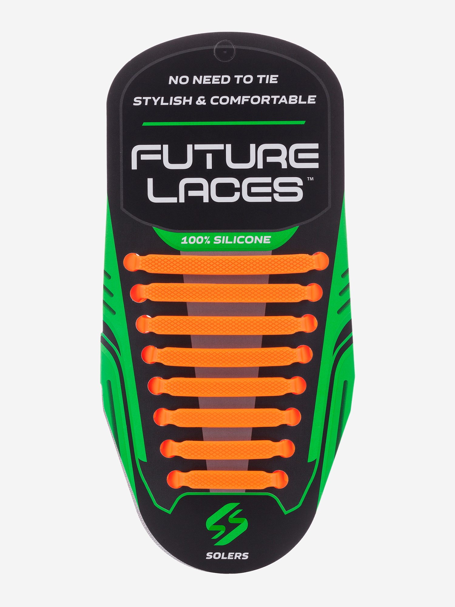 Шнурки силиконовые Solers, Оранжевый
Шнурки силиконовые Solers, Оранжевый