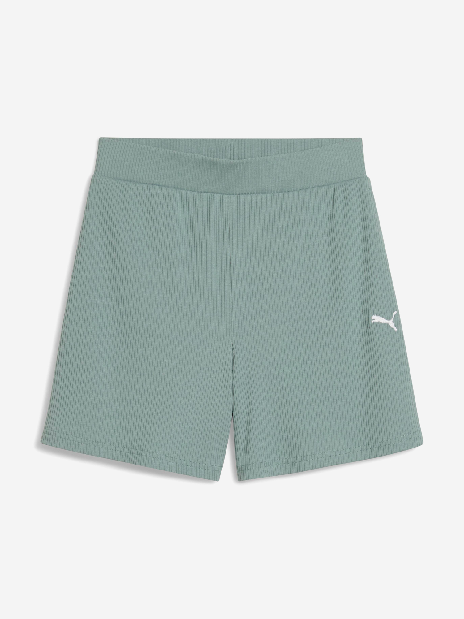 фото Шорты женские puma ess elevated, зеленый