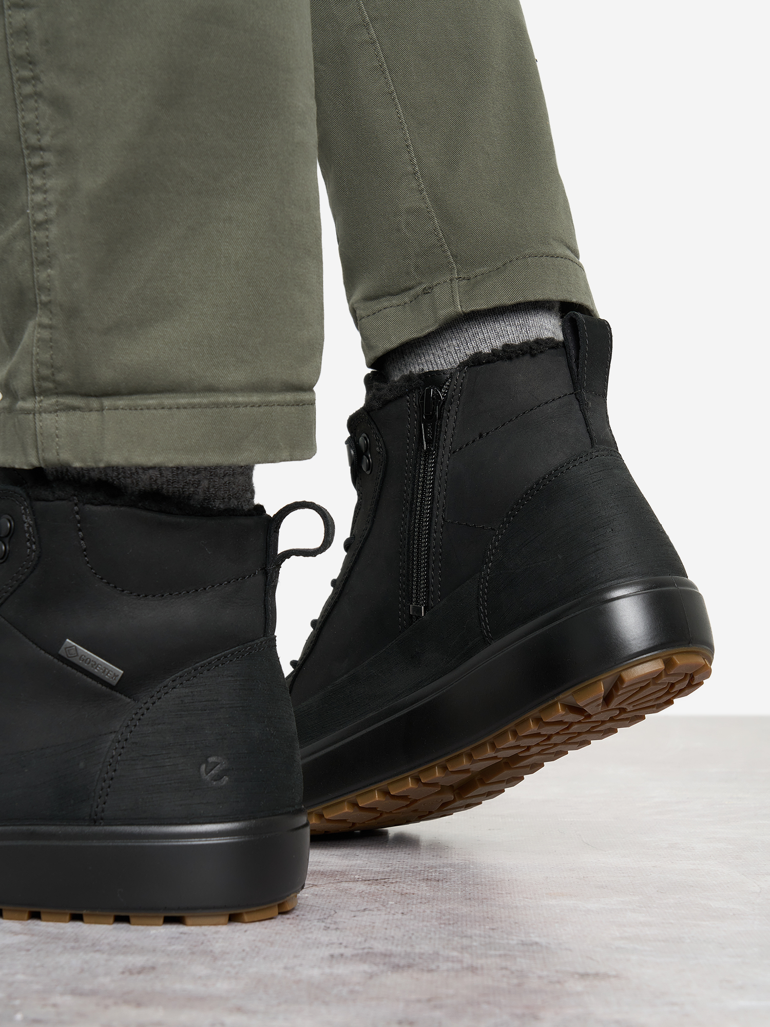 фото Ботинки утепленные мужские ecco soft 7 tred m gtx, черный