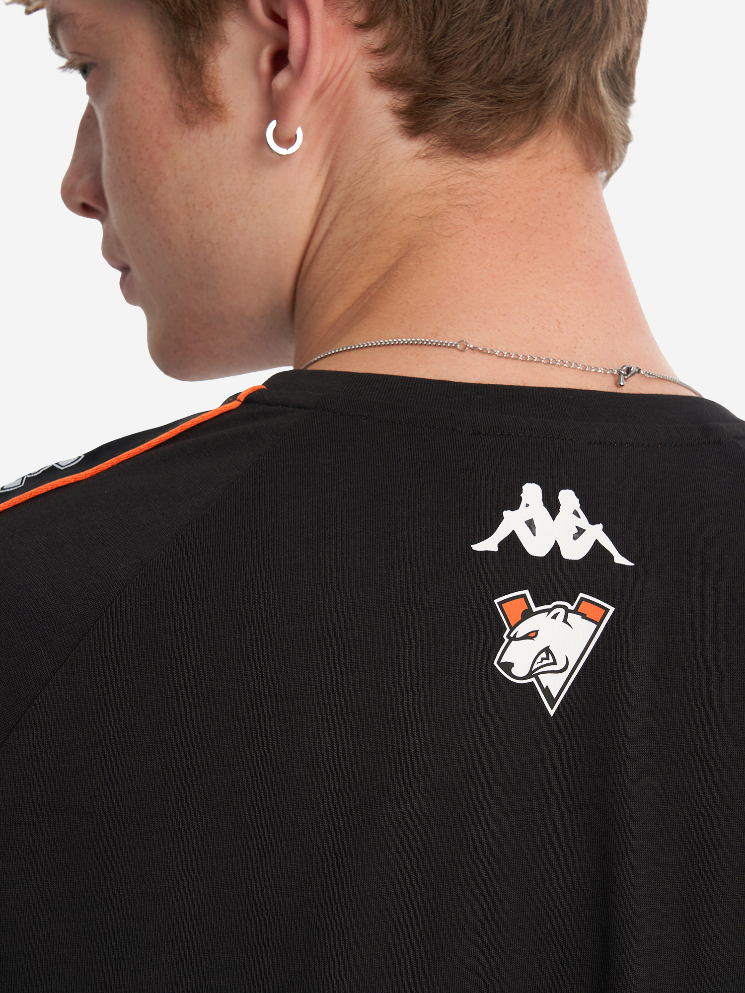 фото Футболка kappa x virtus.pro, черный