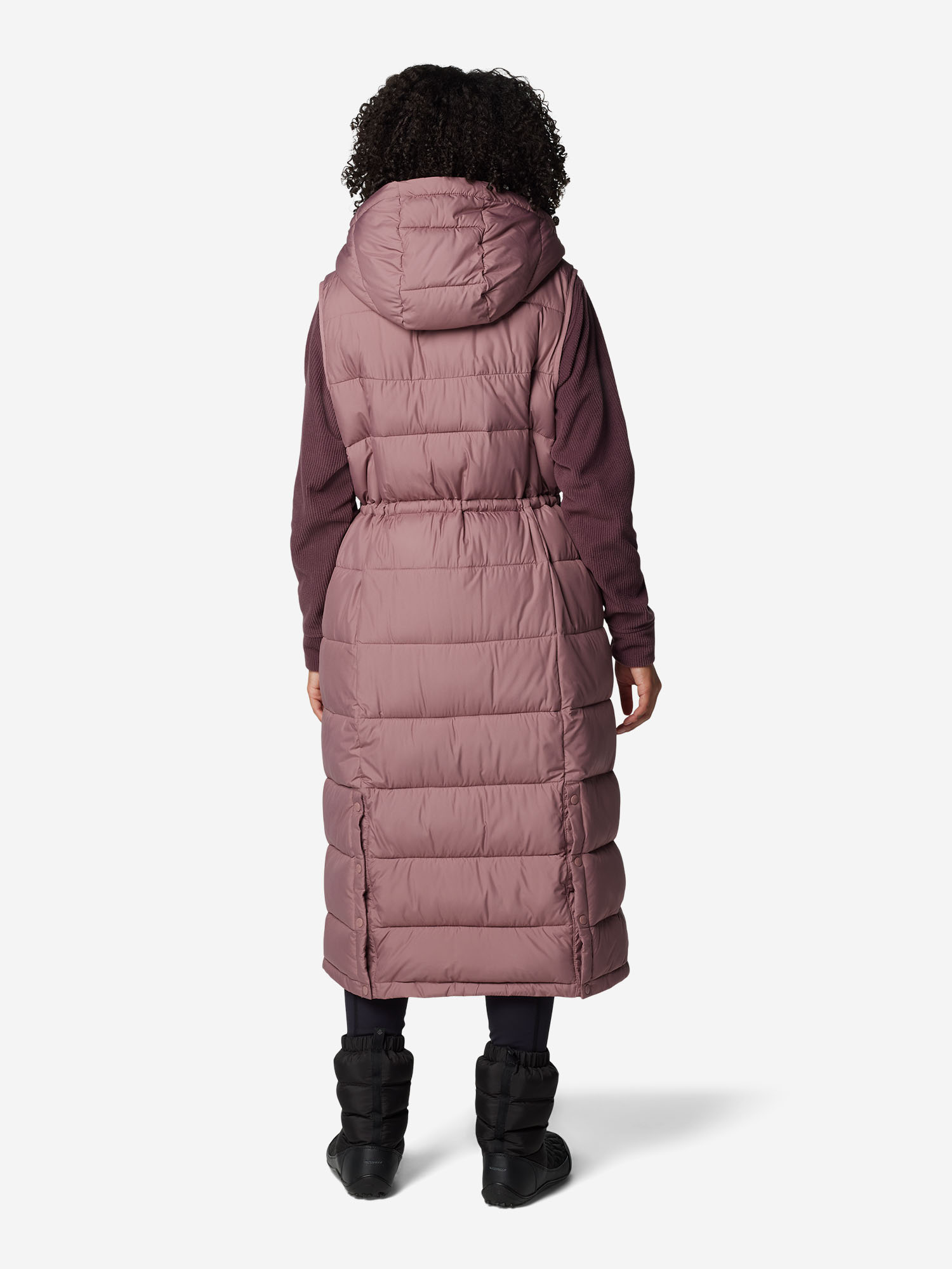 фото Жилет утепленный женский columbia pike lake long vest, розовый