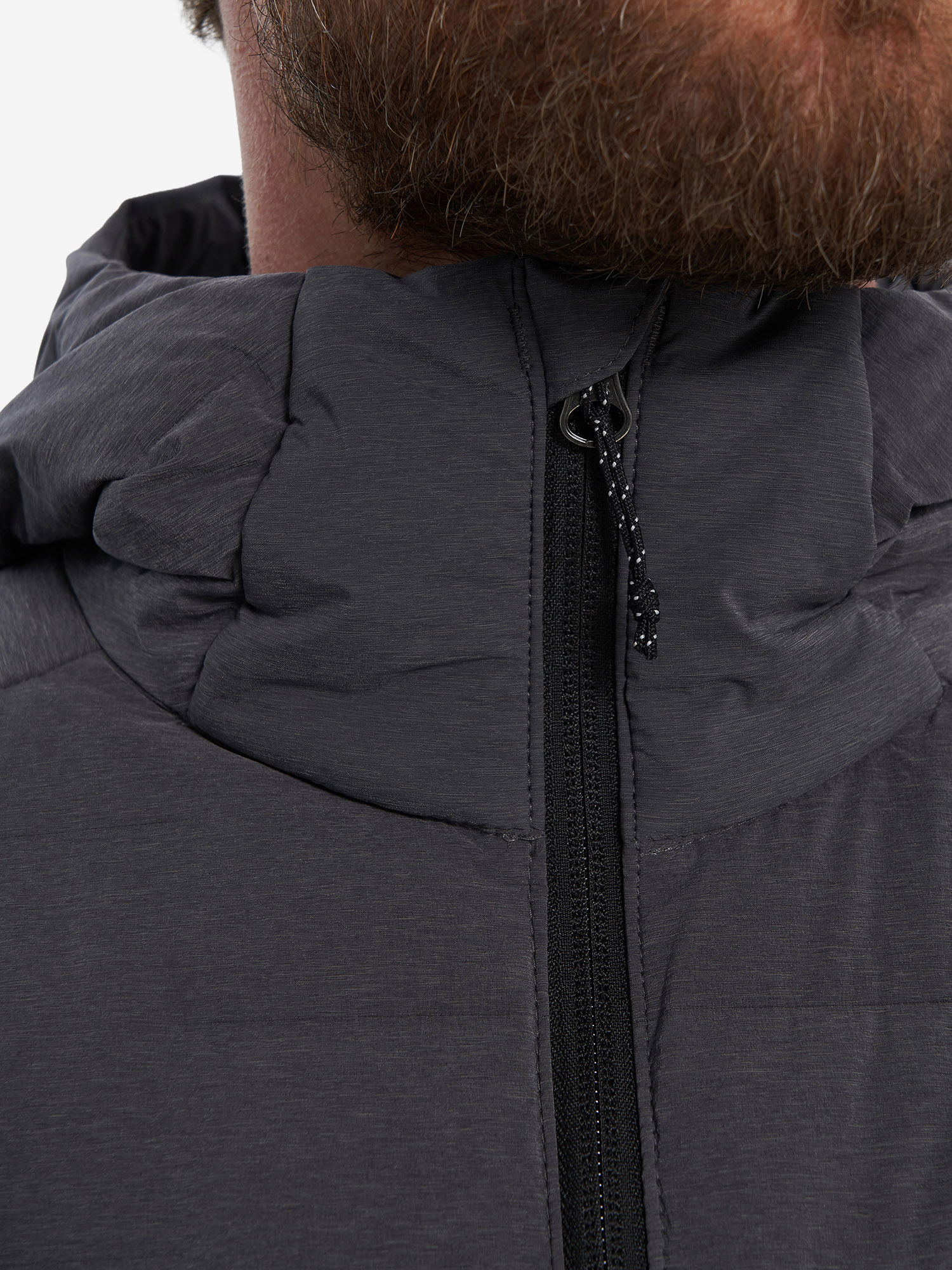 фото Пуховик мужской mountain hardwear stretchdown hoody, серый