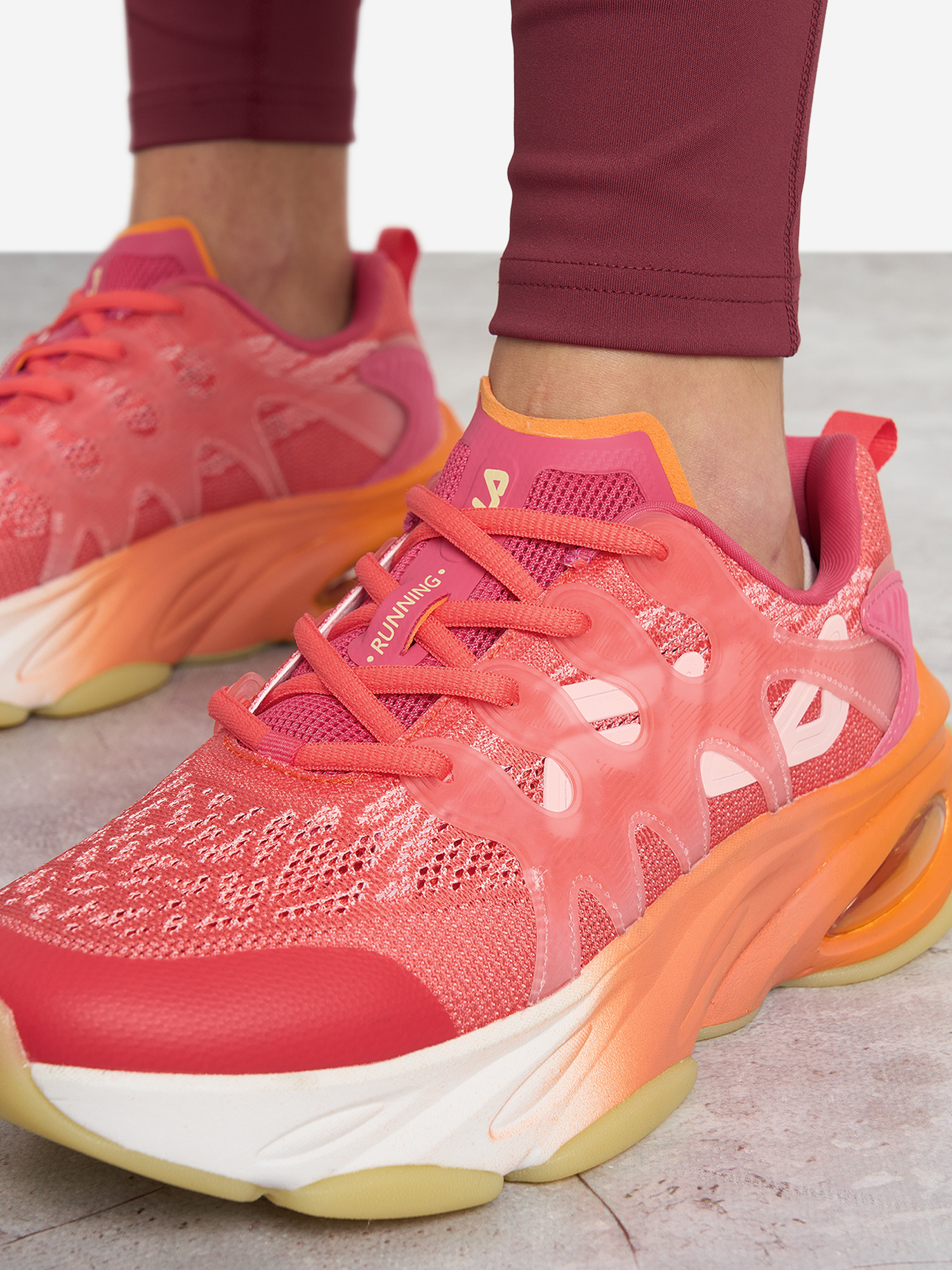фото Кроссовки женские fila slv runner, розовый