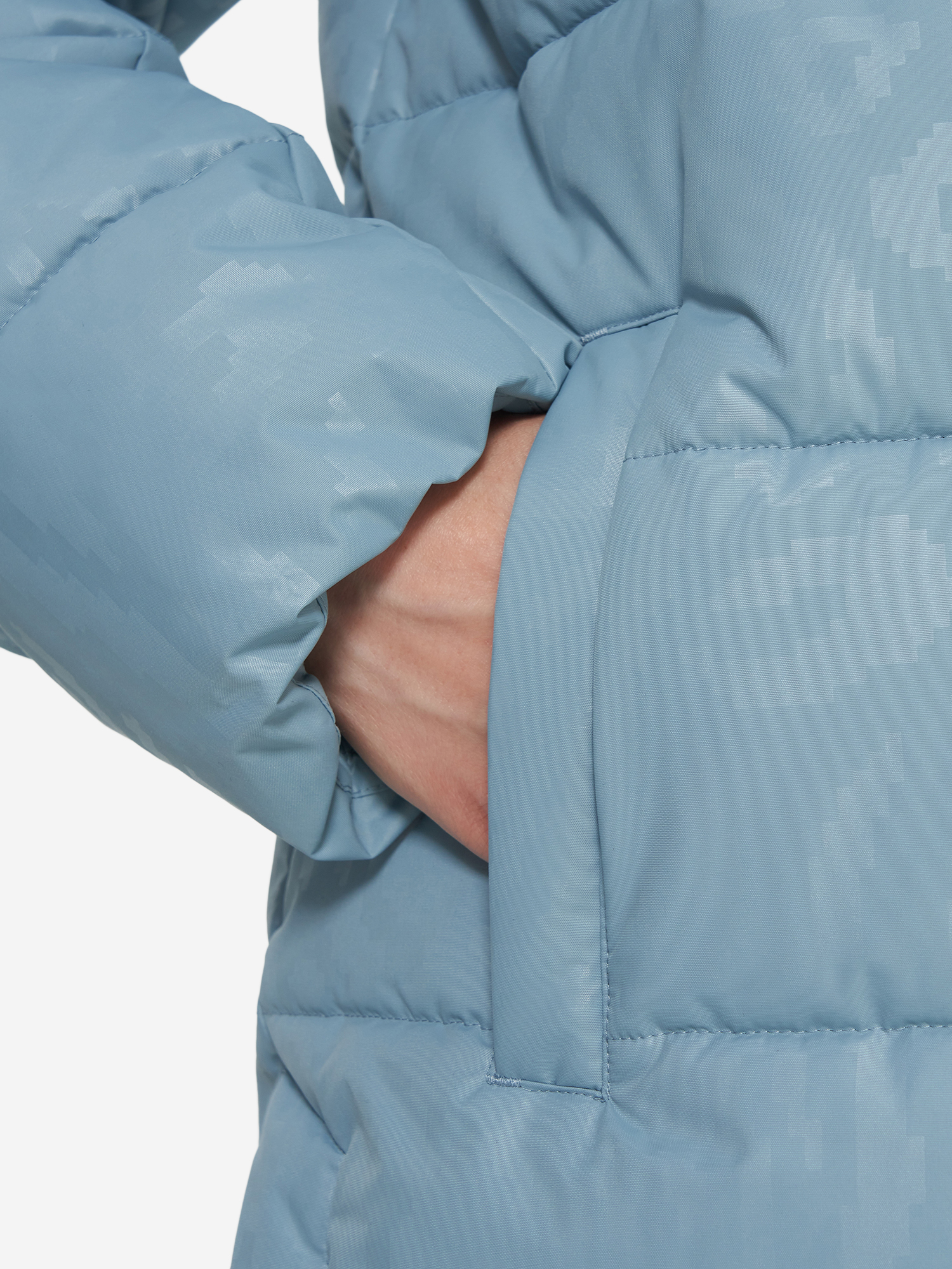 фото Пуховик женский glissade, зеленый