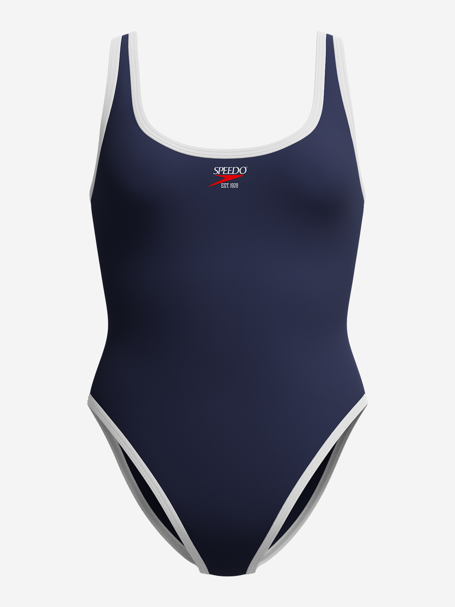 фото Купальник слитный женский speedo solid scoop, синий