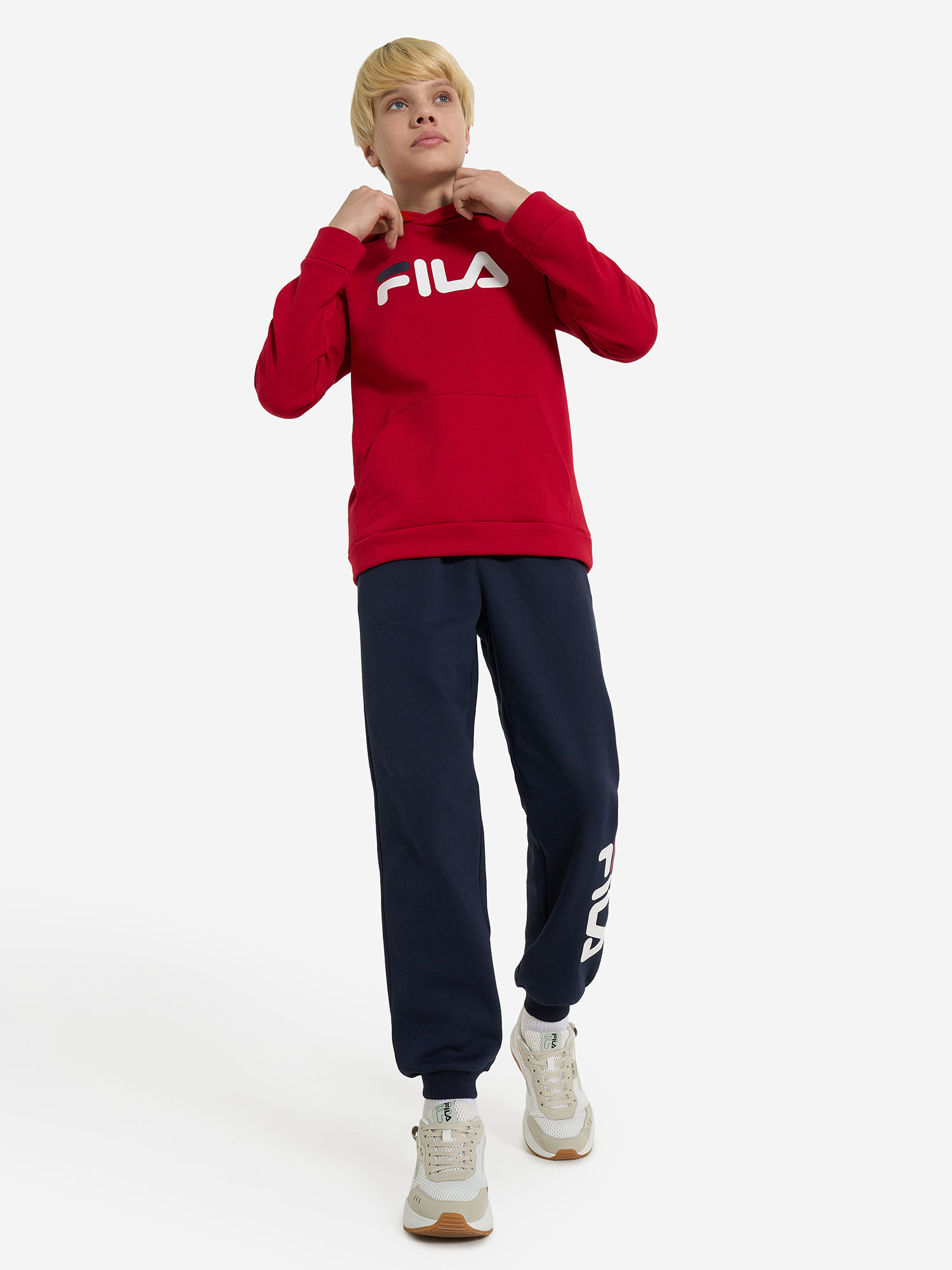 фото Худи для мальчиков fila, красный