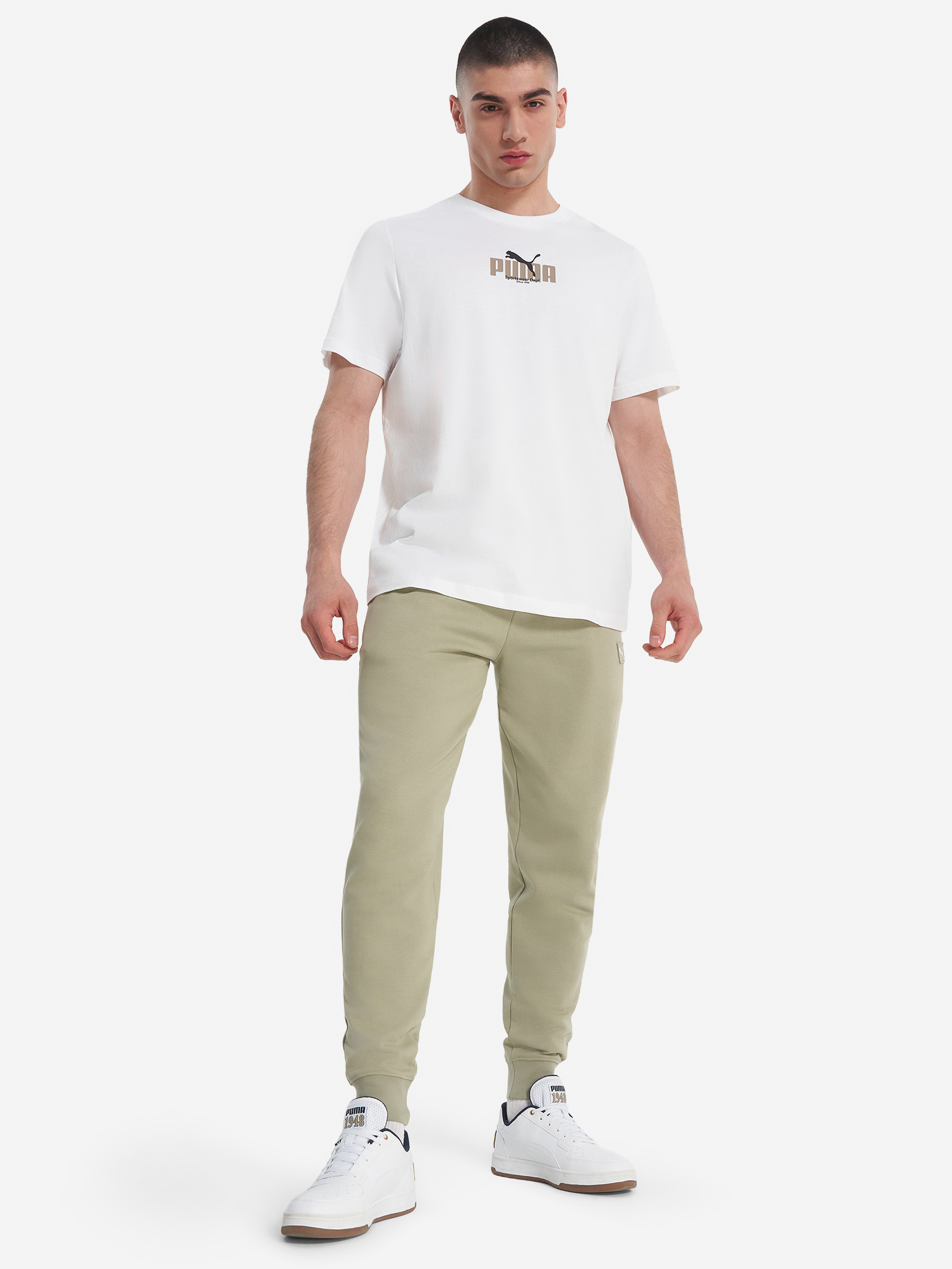 фото Футболка мужская puma graphic, белый
