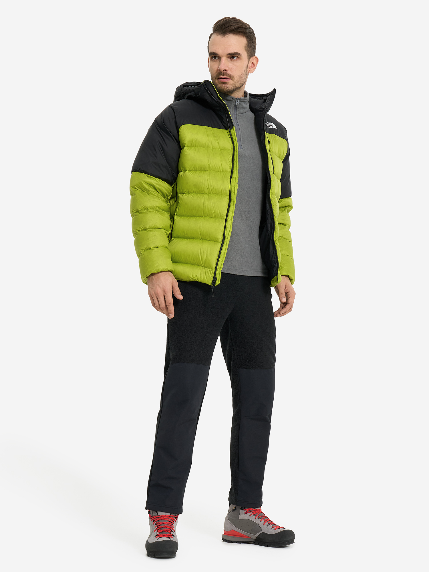 фото Пуховик мужской the north face kalix, зеленый