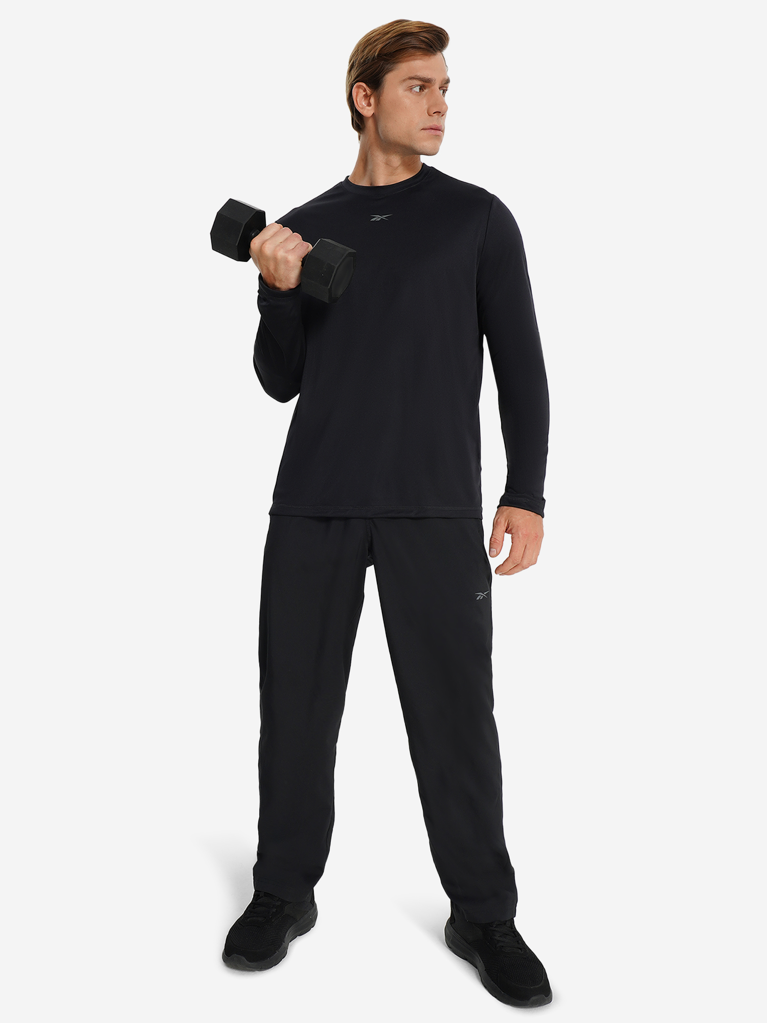 фото Брюки мужские reebok id train, черный