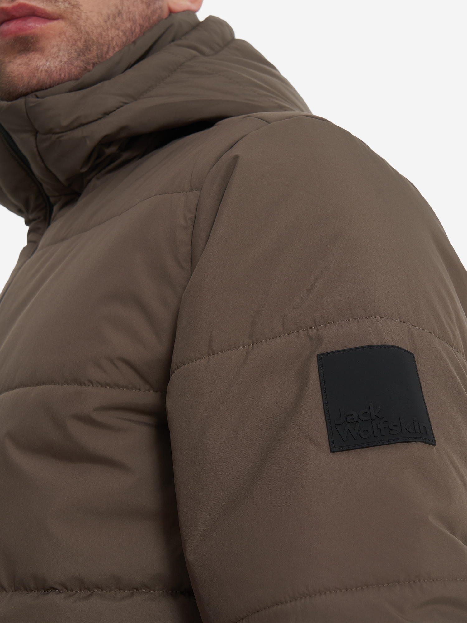 фото Куртка утепленная мужская jack wolfskin deutzer, коричневый