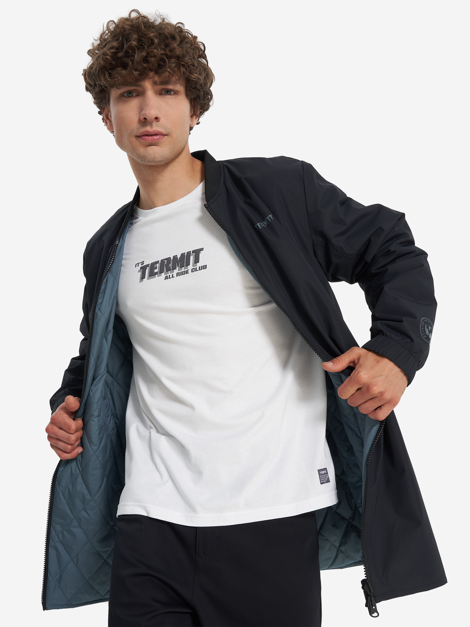 фото Куртка утепленная двусторонняя мужская termit, черный