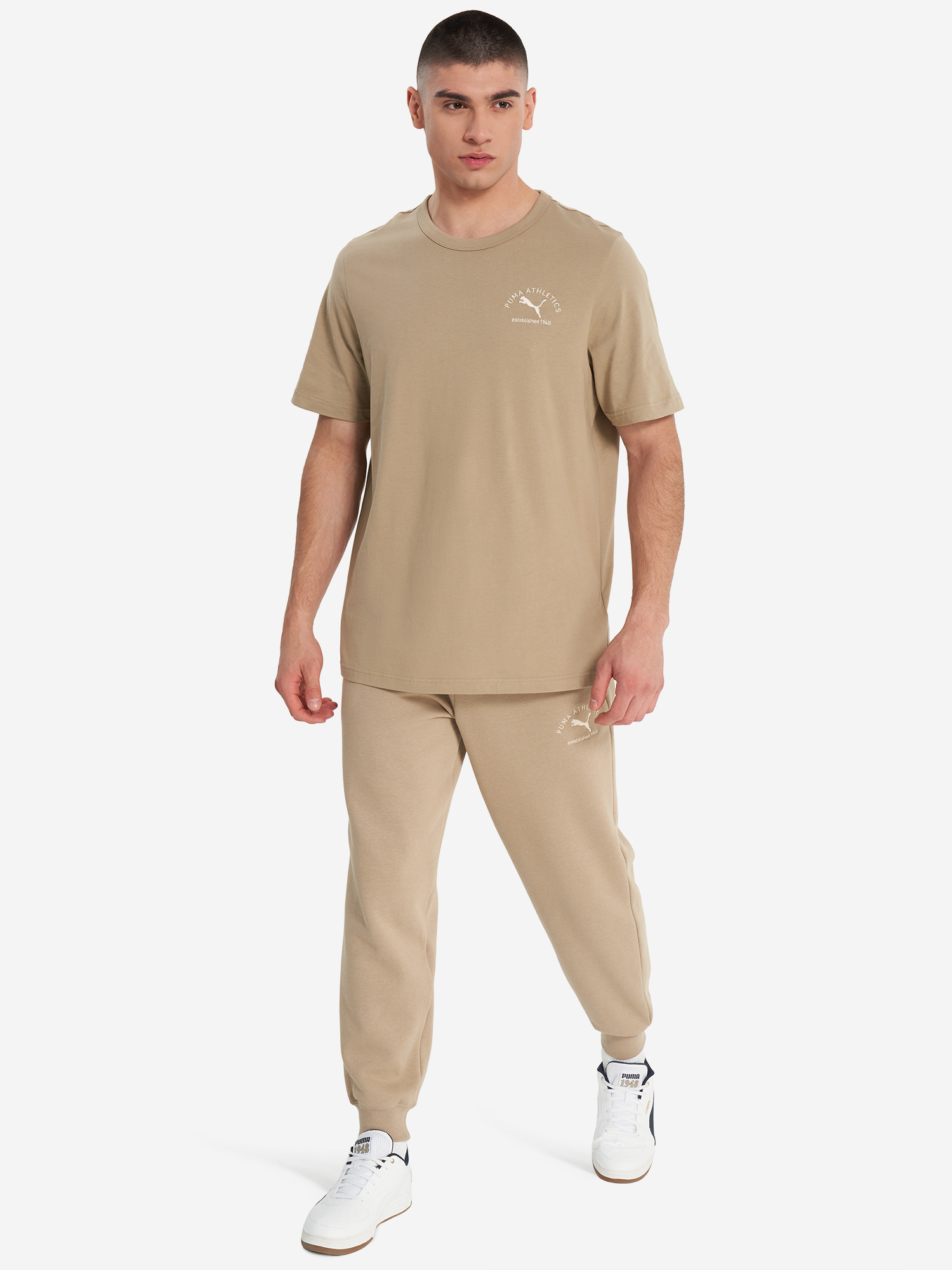 фото Футболка мужская puma class, коричневый