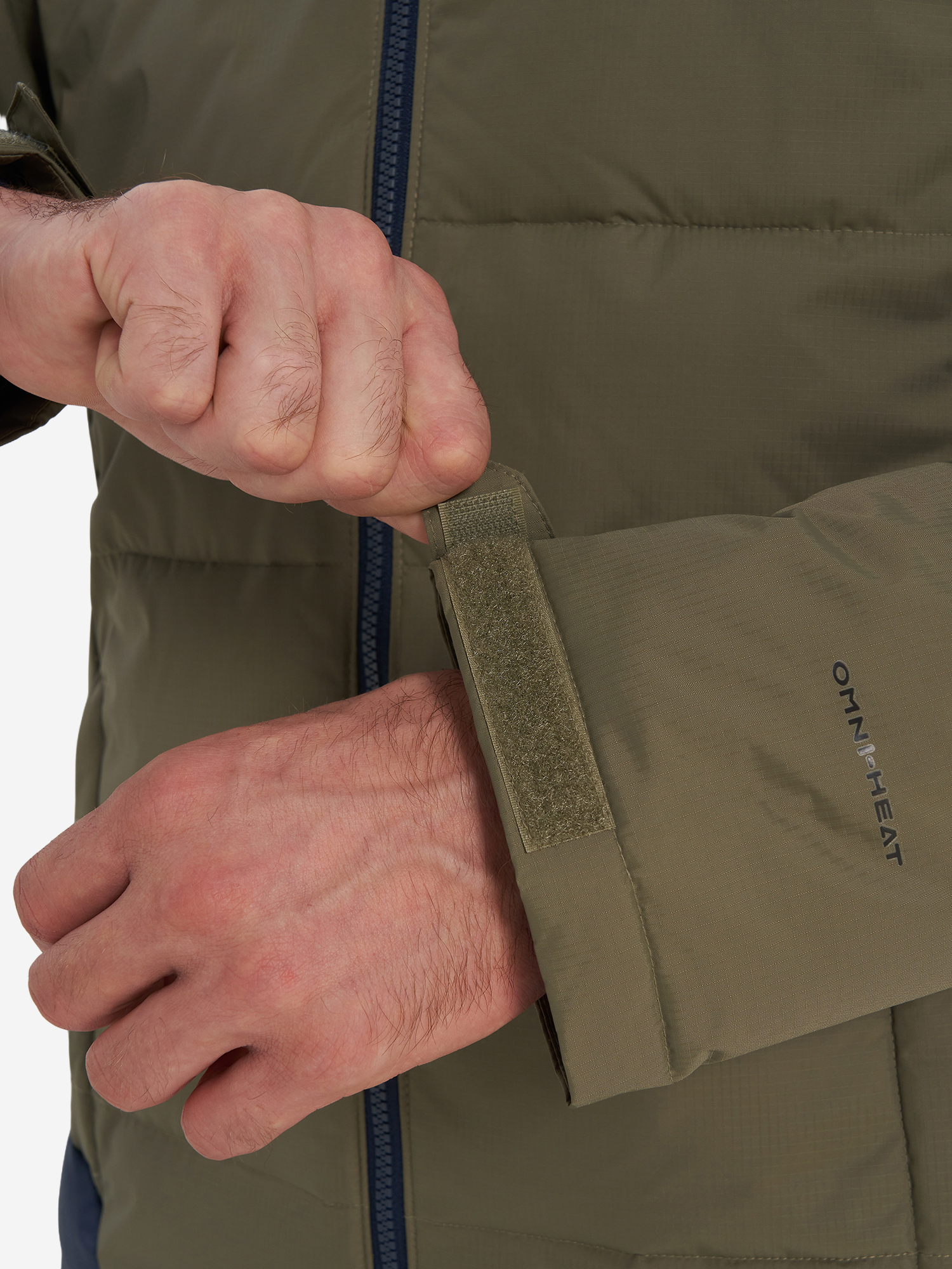 фото Пуховик мужской columbia woolly hollow iii jacket, зеленый