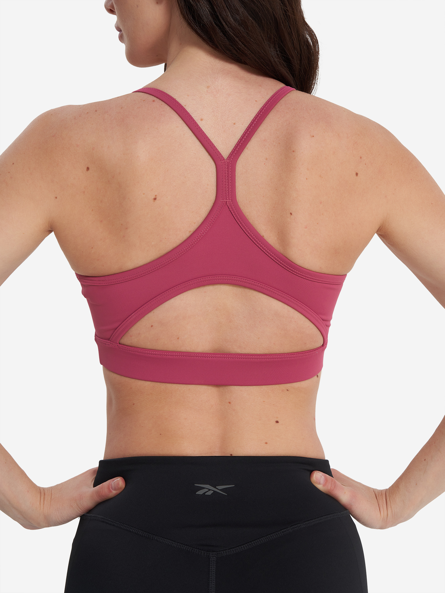 фото Топ бра спортивный reebok eliza yoga, розовый