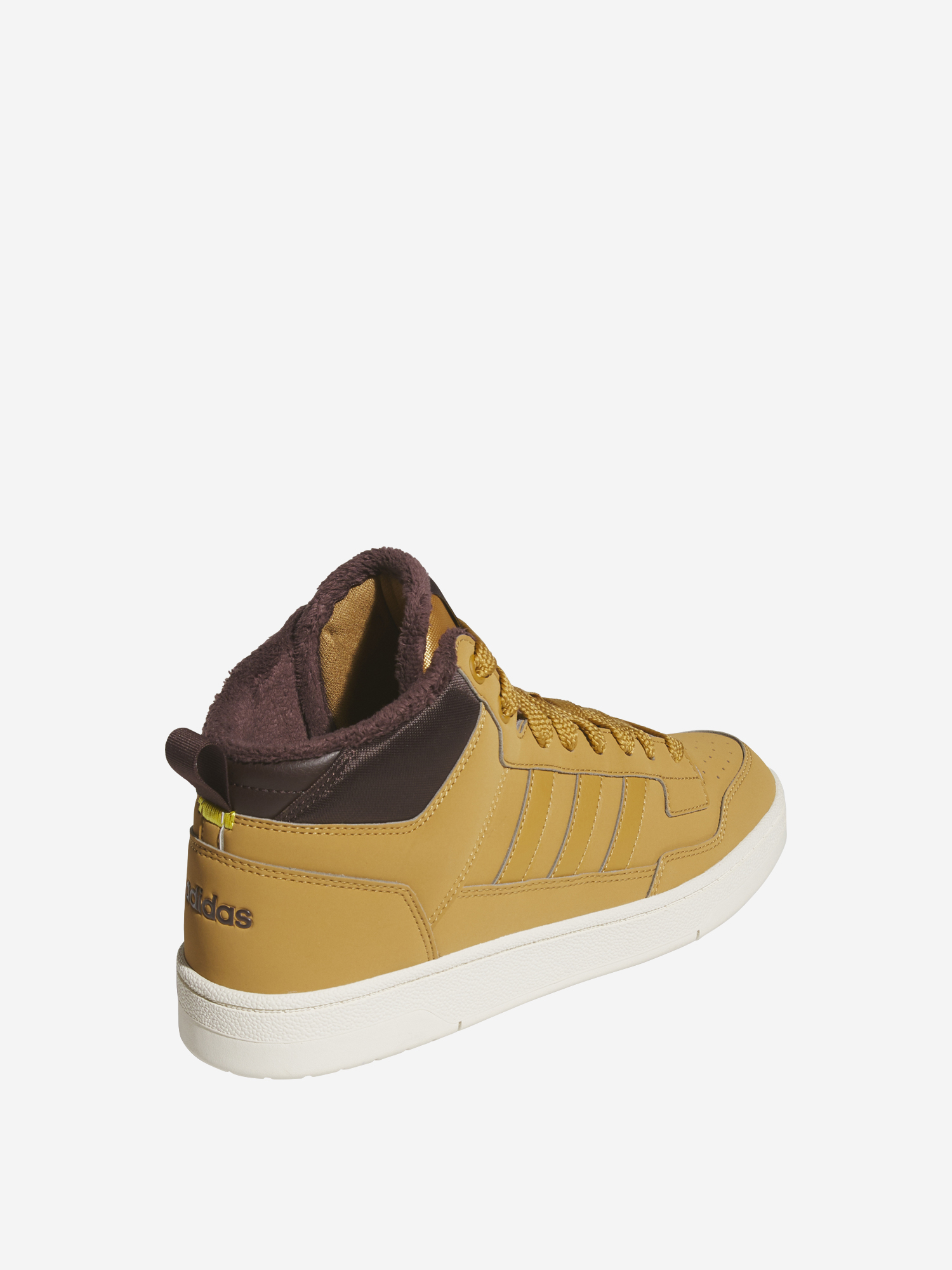 фото Кеды мужские adidas rapid court mid winterized, бежевый