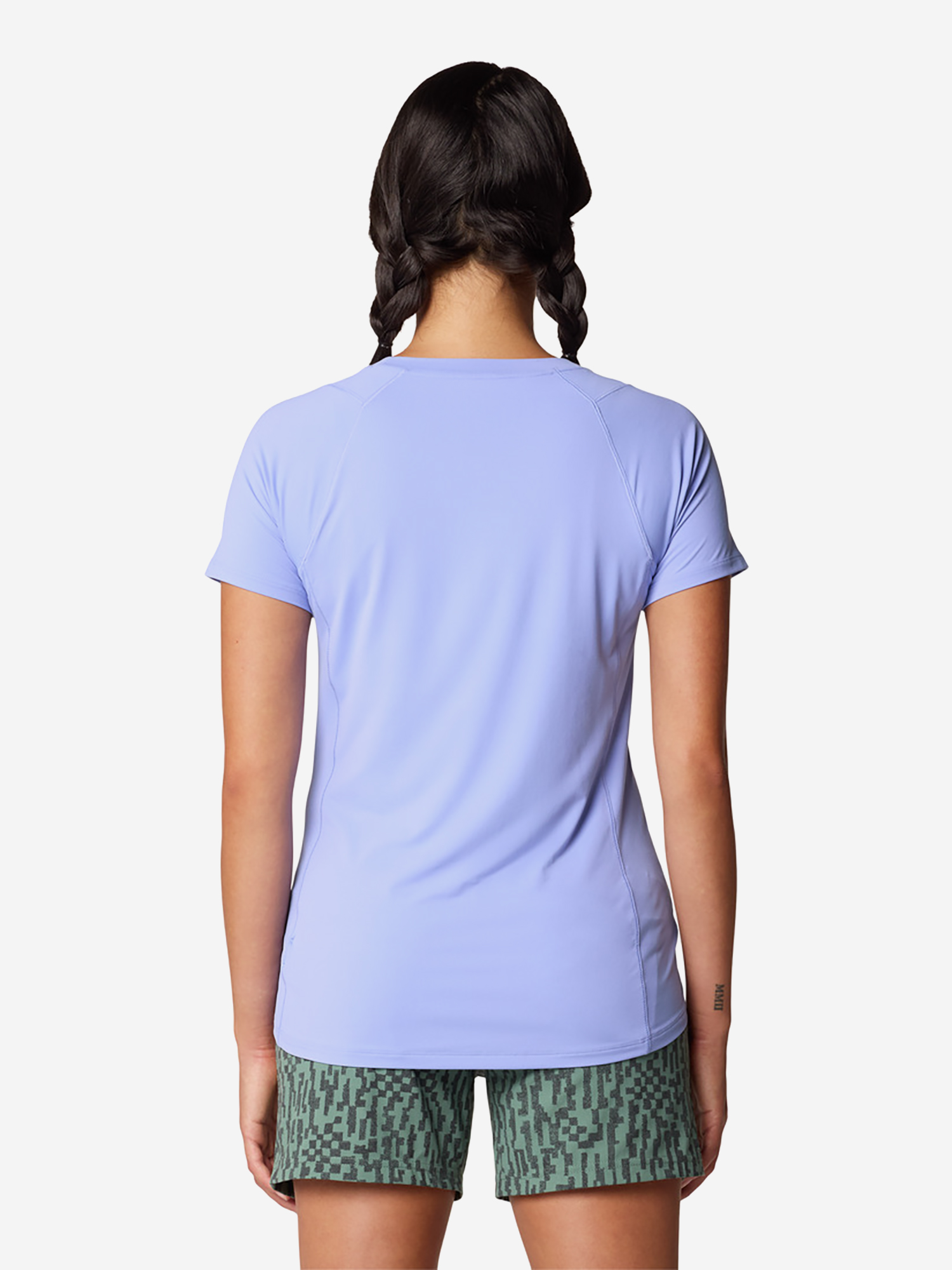 фото Футболка женская mountain hardwear crater lake short sleeve, фиолетовый