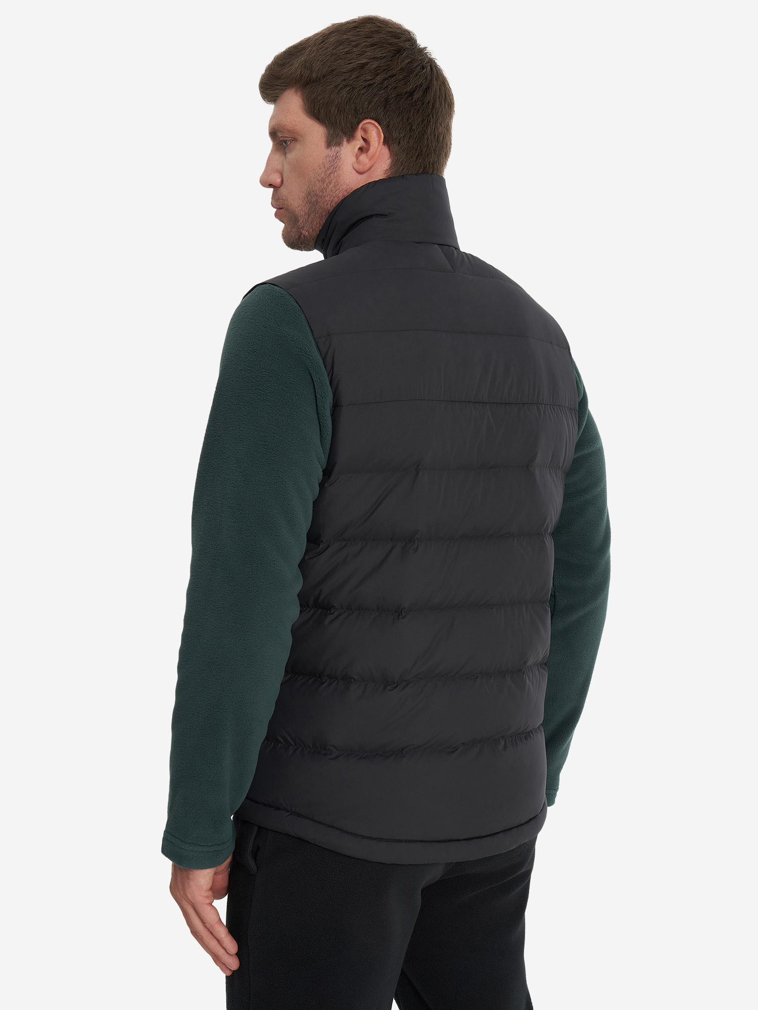 фото Жилет пуховый мужской jack wolfskin ather, черный